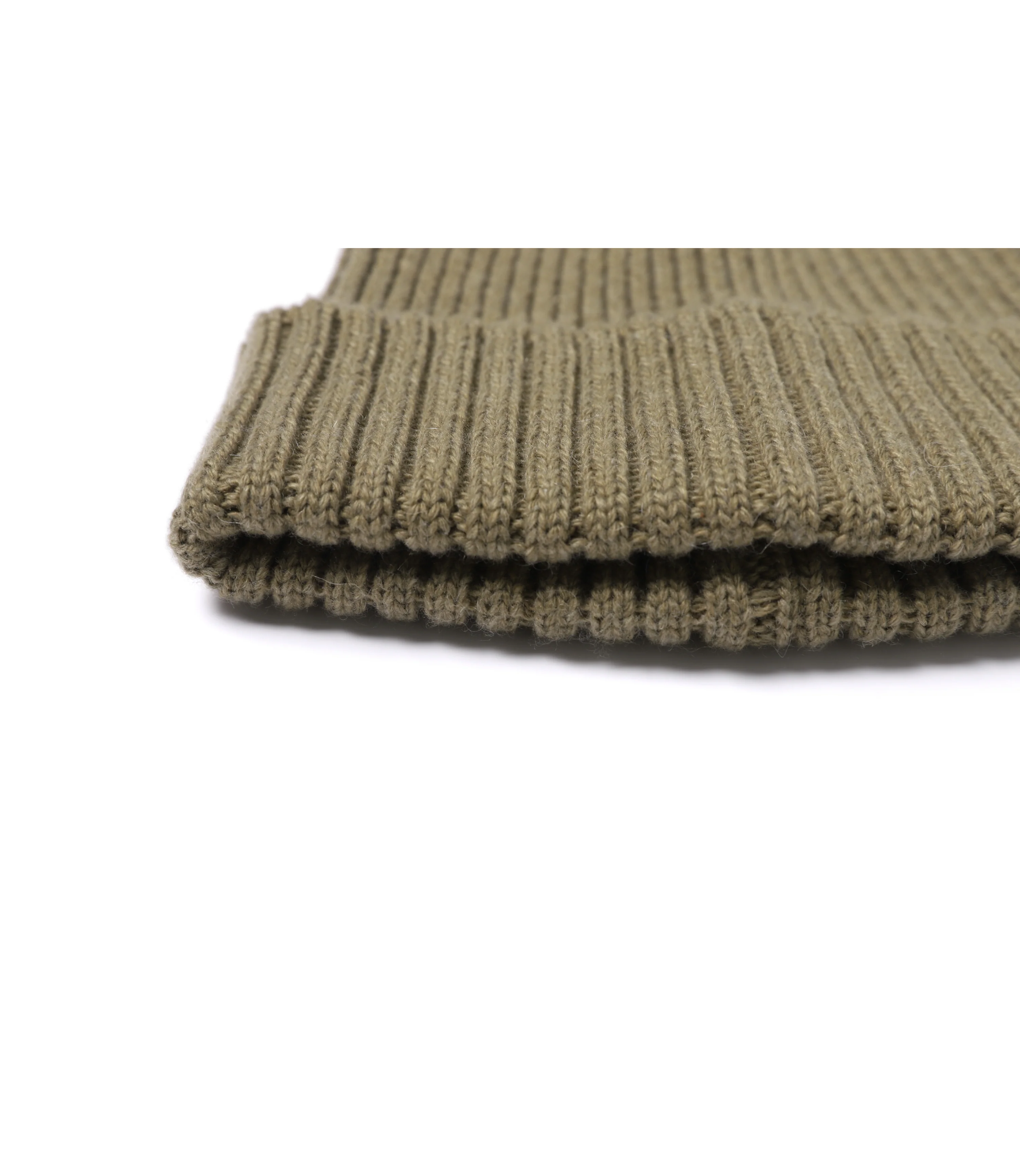 Cashmere Wool Middle Beanie<br>KHAKI - Image 3