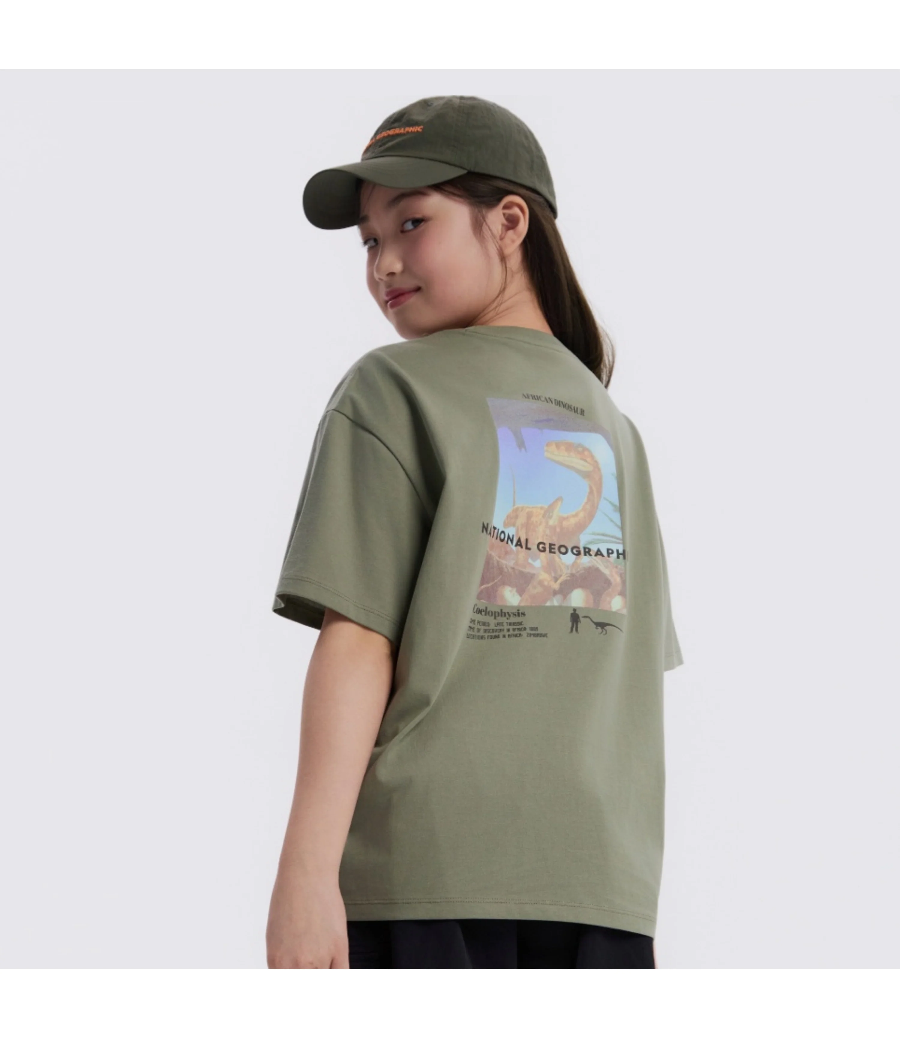 Kid's Adventure Graphic Short Sleeve Tee<br>KHAKI - Image 2