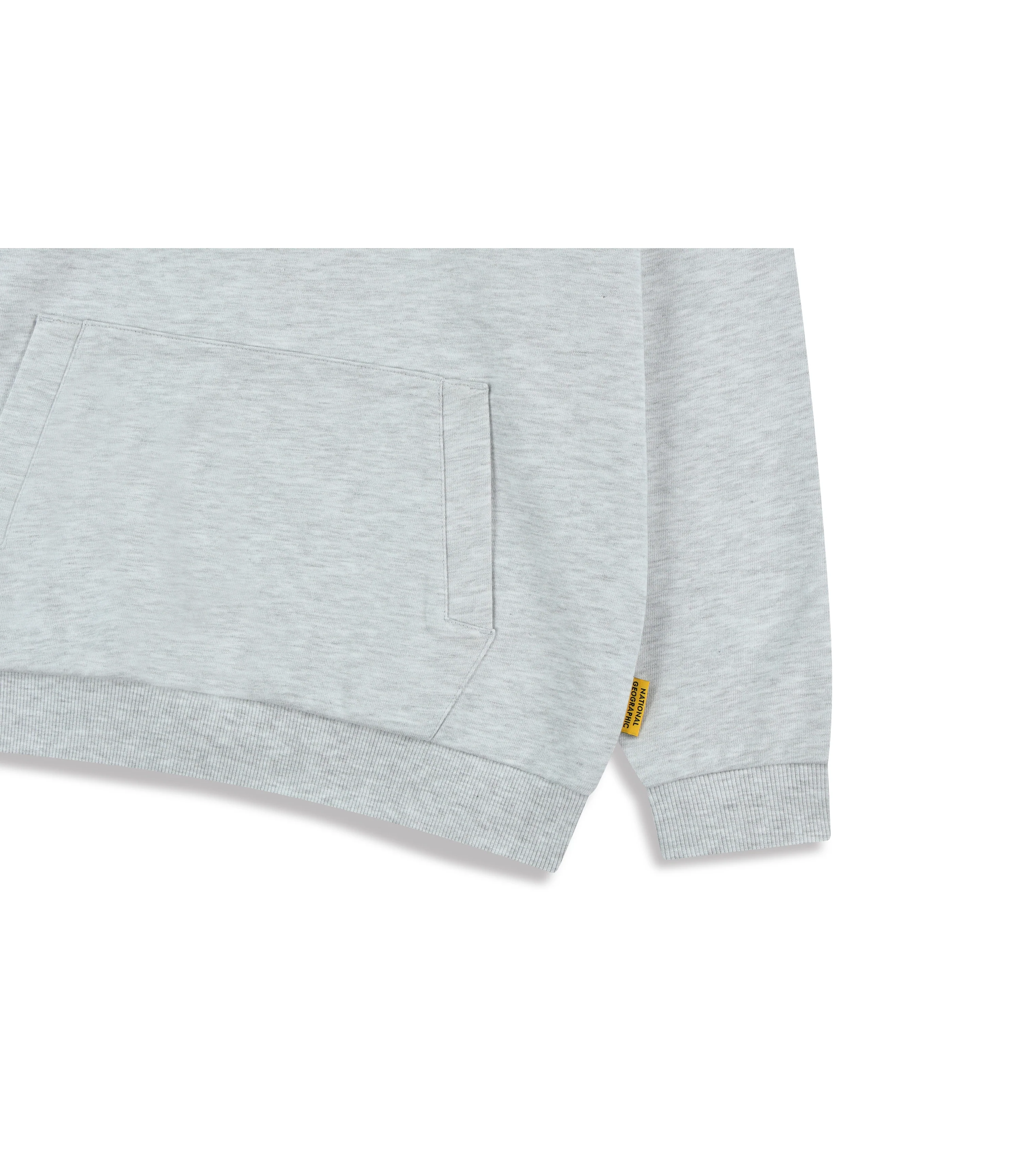 Kid's Seasonal Back Graphic Hoodie (Brushed)<br>WHITE MELANGE - Image 7
