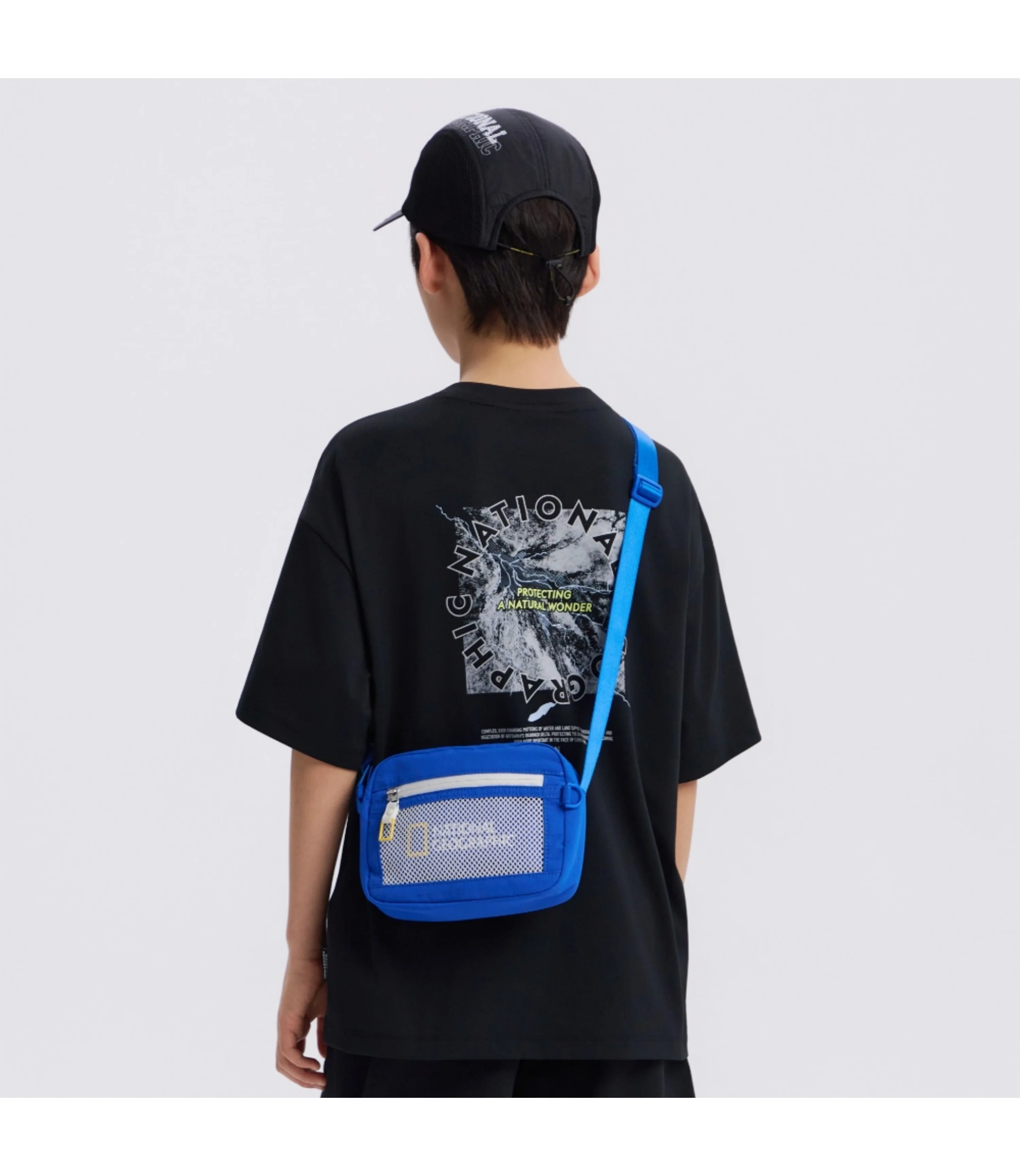 Kid's Square Crossbody Bag<br>BLUE - Image 2