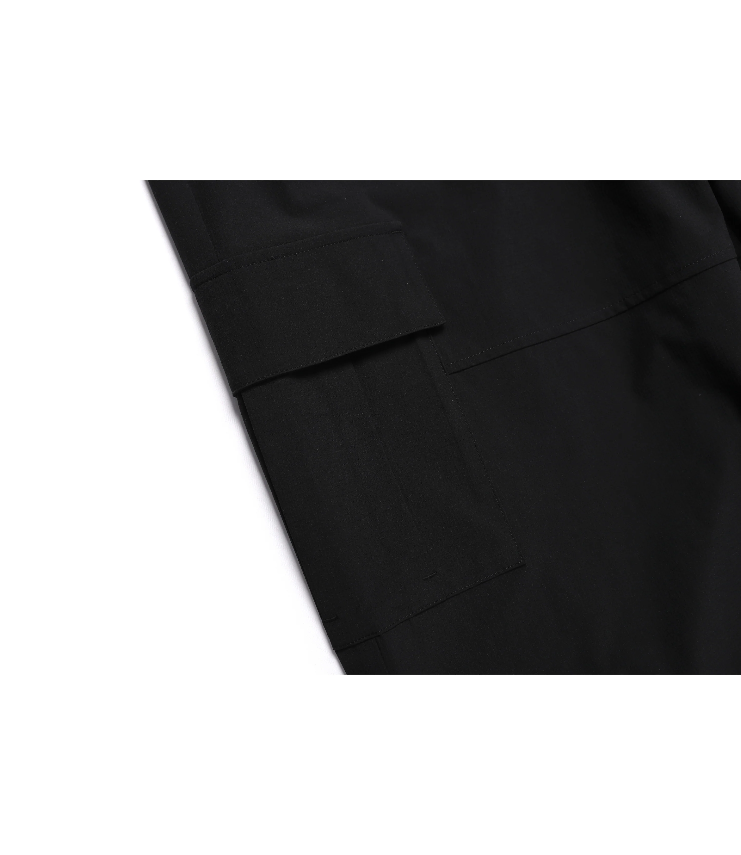Men's Cargo Pocket Wide Pants<br>CARBON BLACK - Image 6