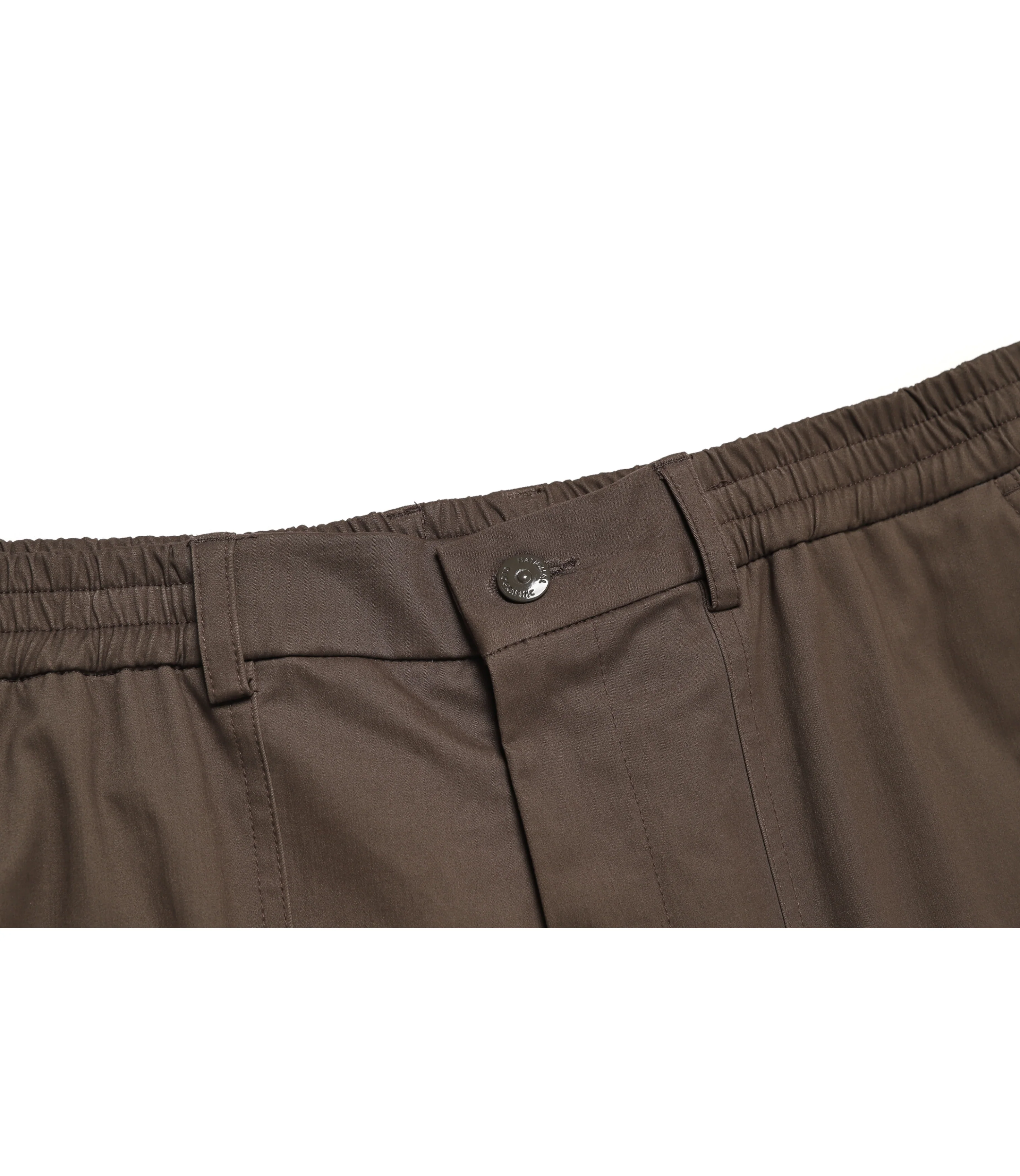 Men's Cotton Wide Pants<br>BROWN - Image 3