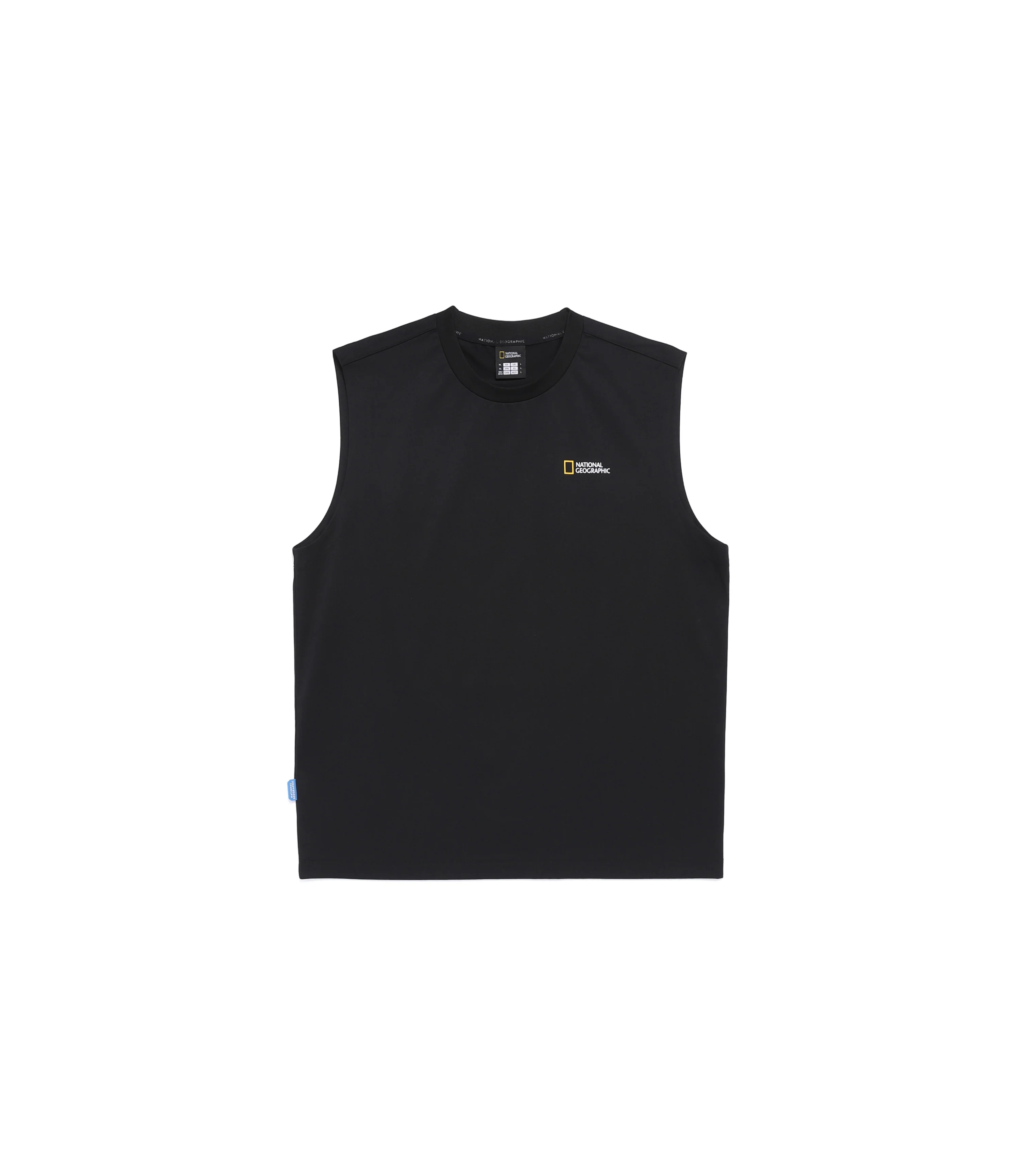 Men's Crow Sorona Cool Touch Graphic Semi-Overfit Sleeveless Tee<br>BLACK