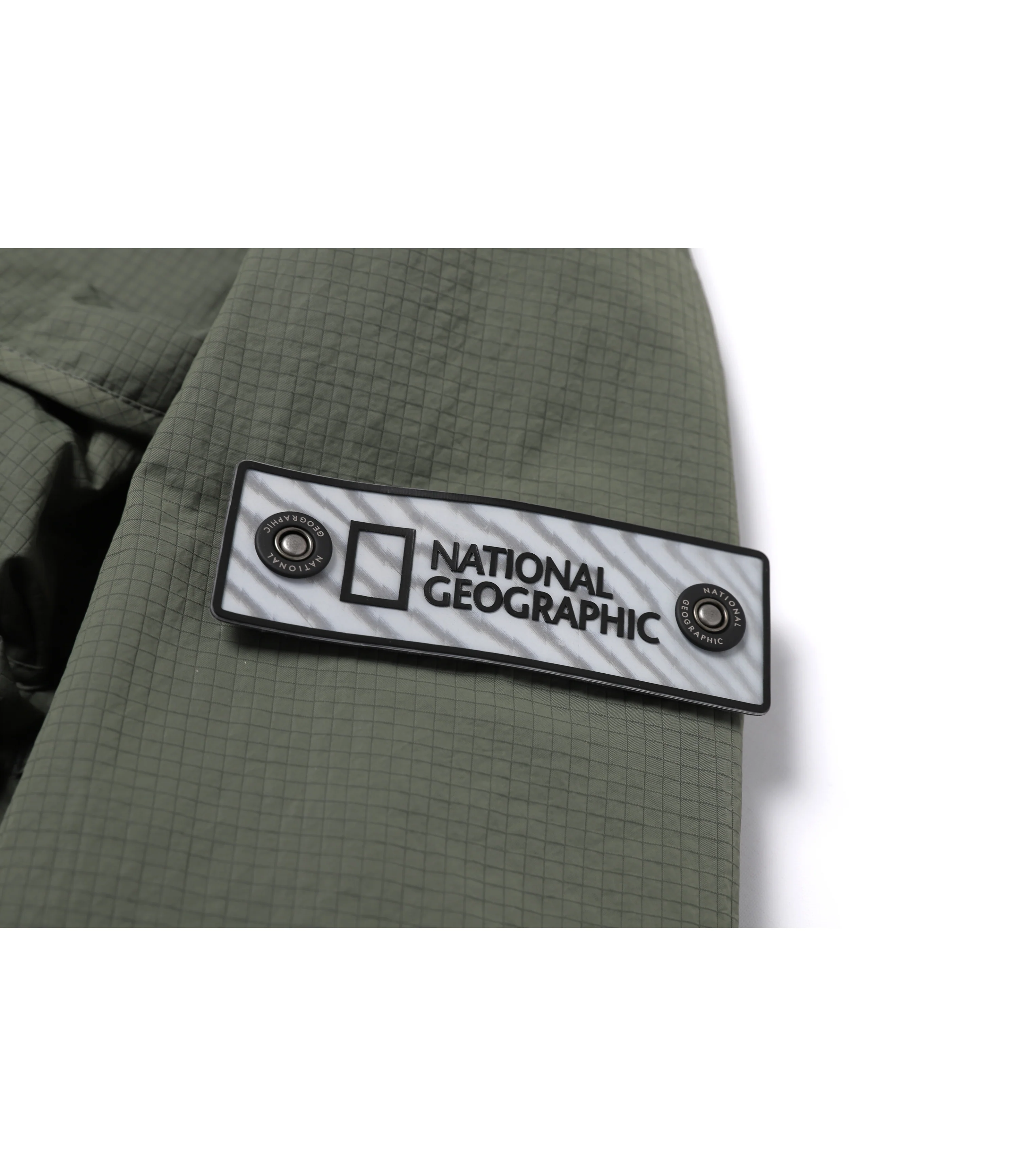 Men's NRN Multi Pocket Stand Neck Utility Jumper<br>KHAKI - Image 10