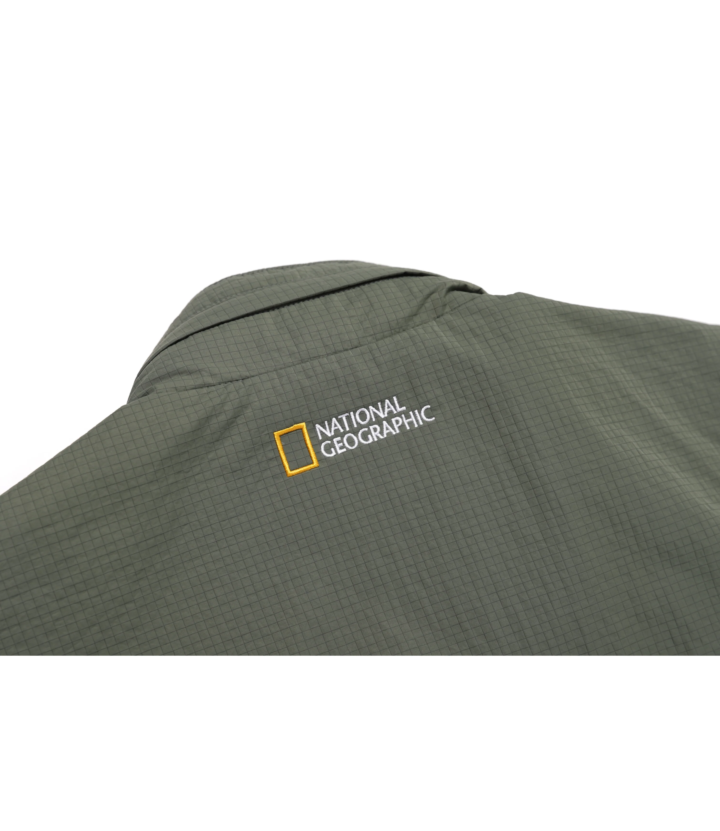 Men's NRN Multi Pocket Stand Neck Utility Jumper<br>KHAKI - Image 11