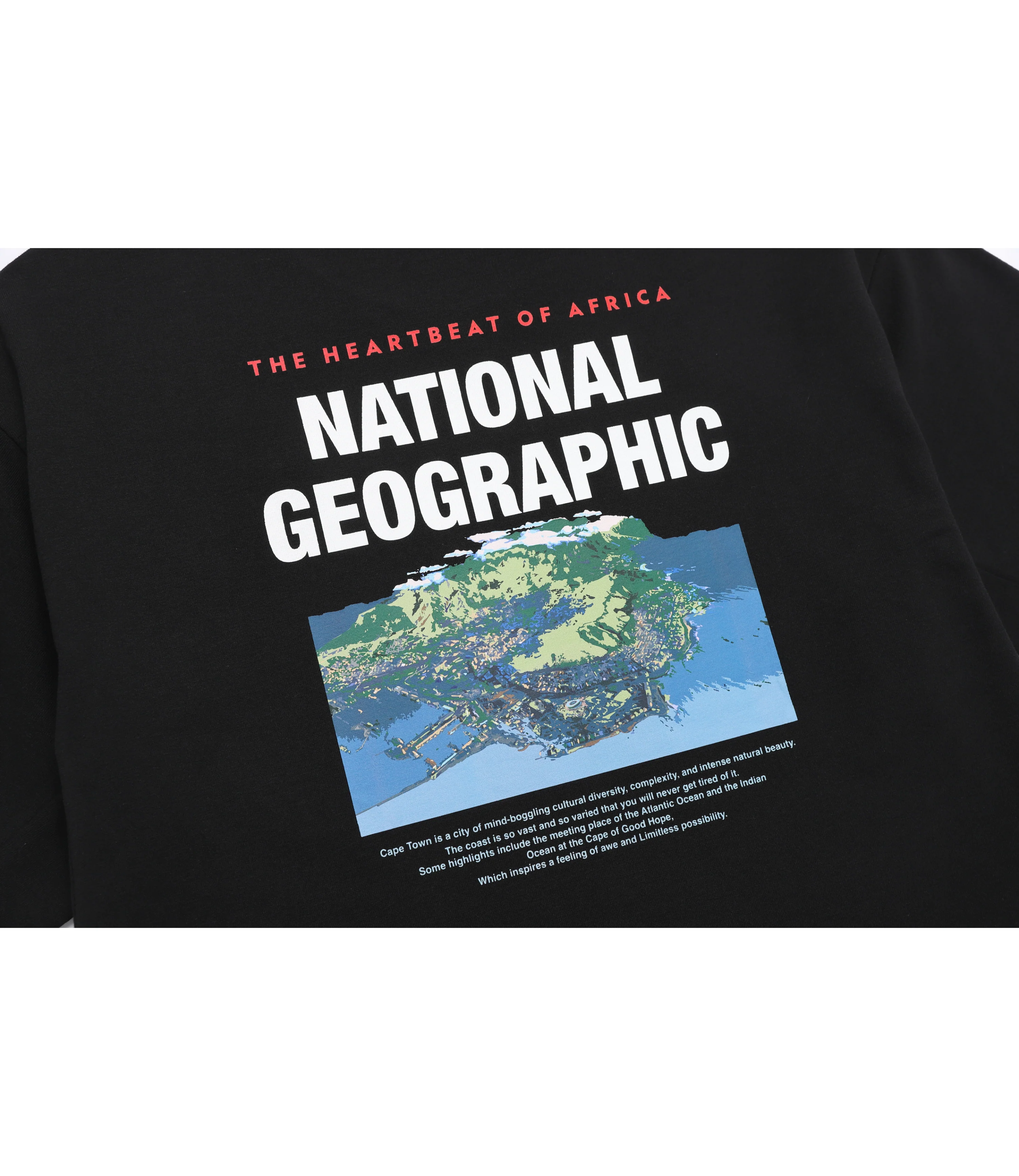 Men's NRN Nature Cooling Graphic Semi-Overfit Tee<br>BLACK - Image 7