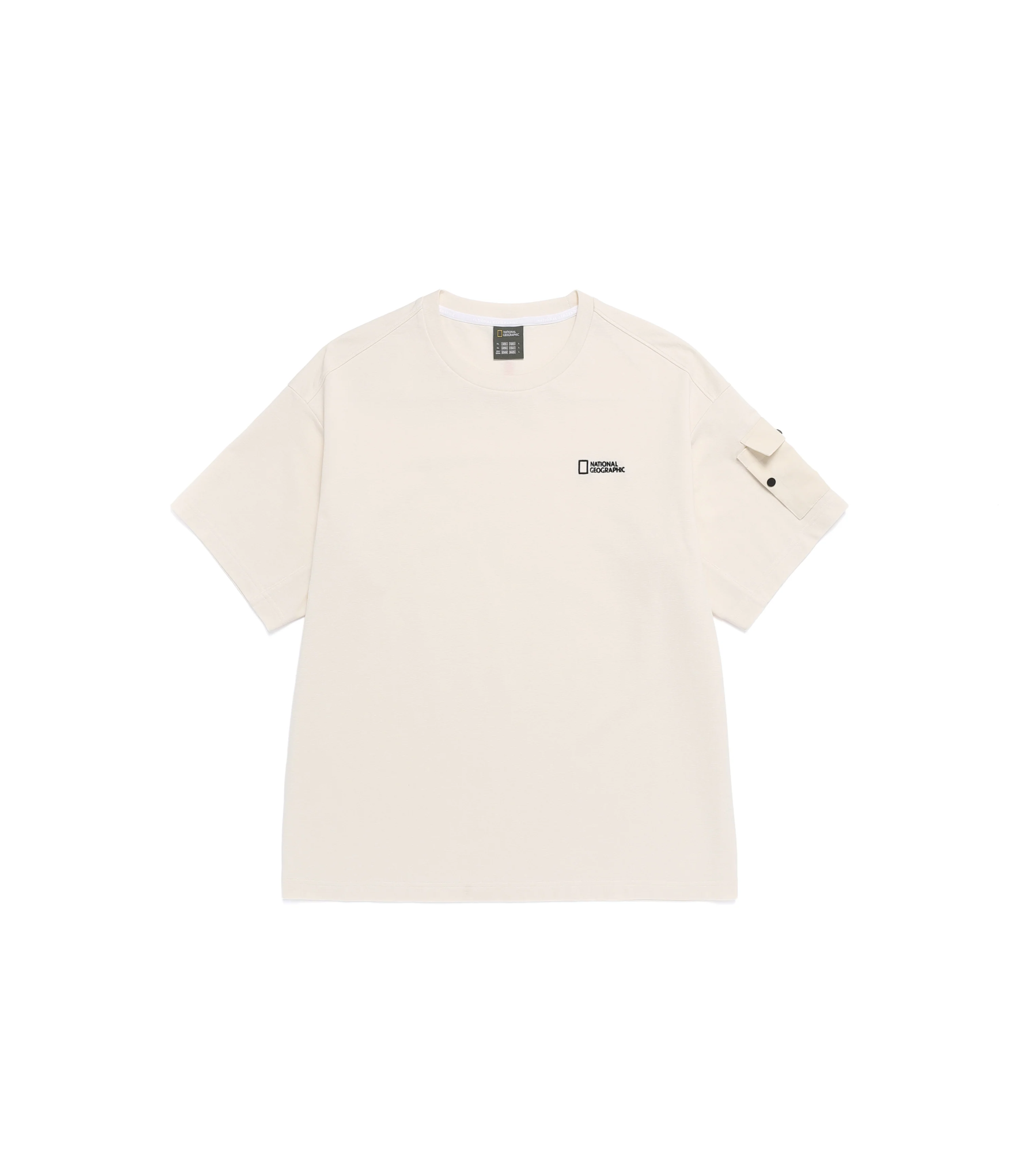 Men's NRN Utility Sleeve-Pocket Short Sleeve Tee<br>IVORY - Image 3