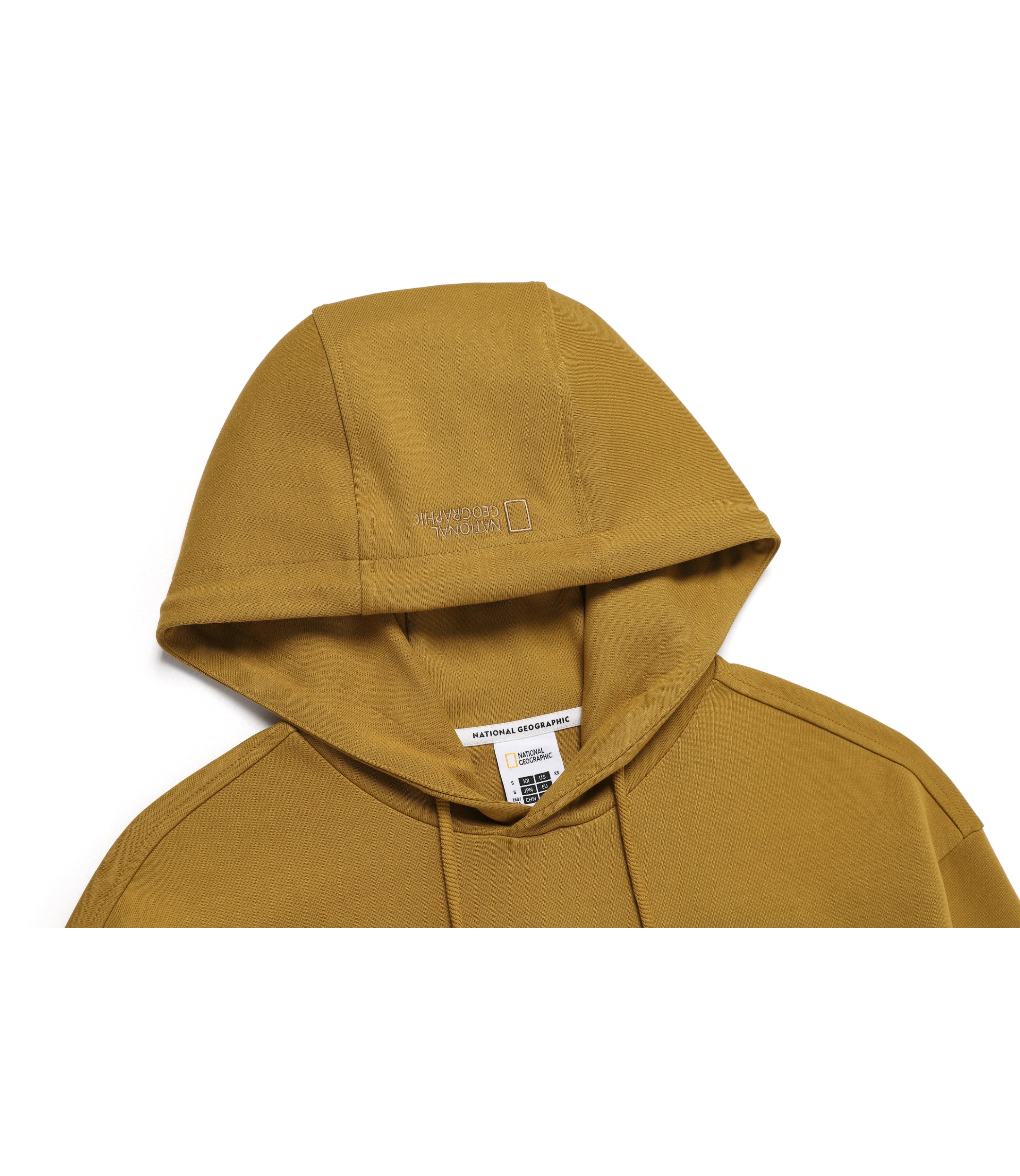 Unisex NRN Woven Matched Out-Pocket Hoodie<br>MUSTARD - Image 3