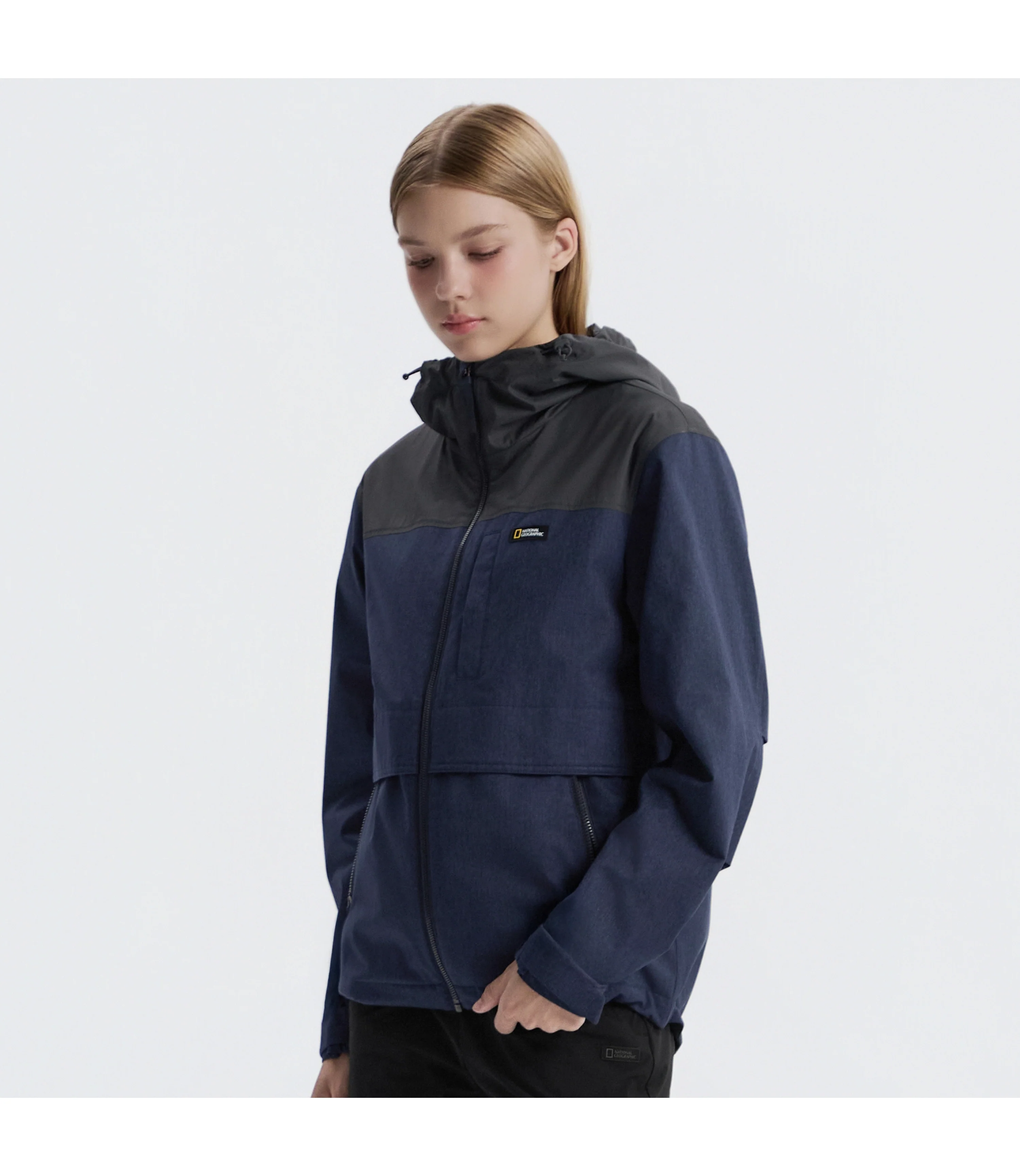 Unisex 2-Layer Windproof Jumper (Denim)<br>INDIGO - Image 2
