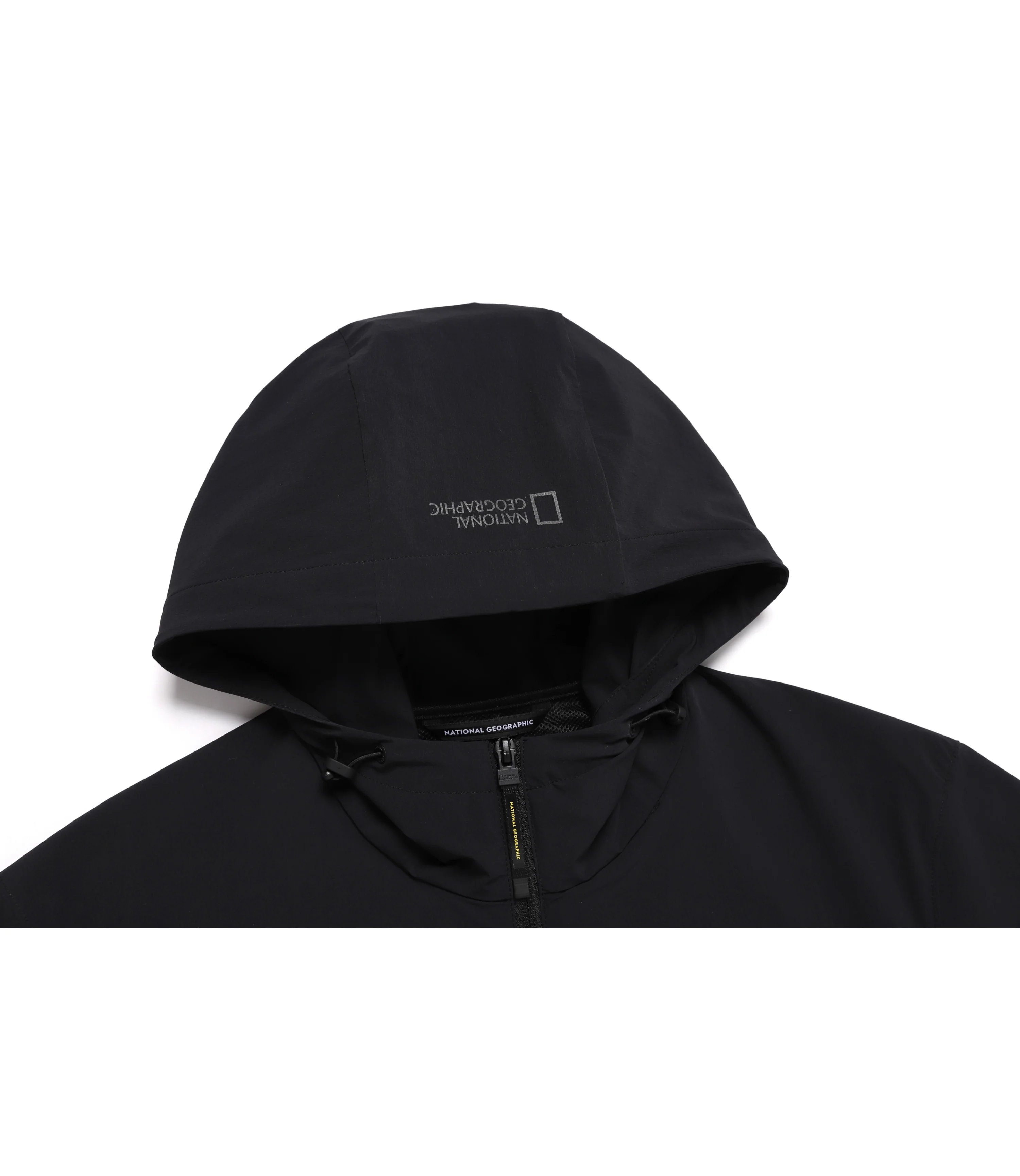 Unisex ADELIE Light Woven Stretch Short Sleeve Anorak<br>CARBON BLACK - Image 4