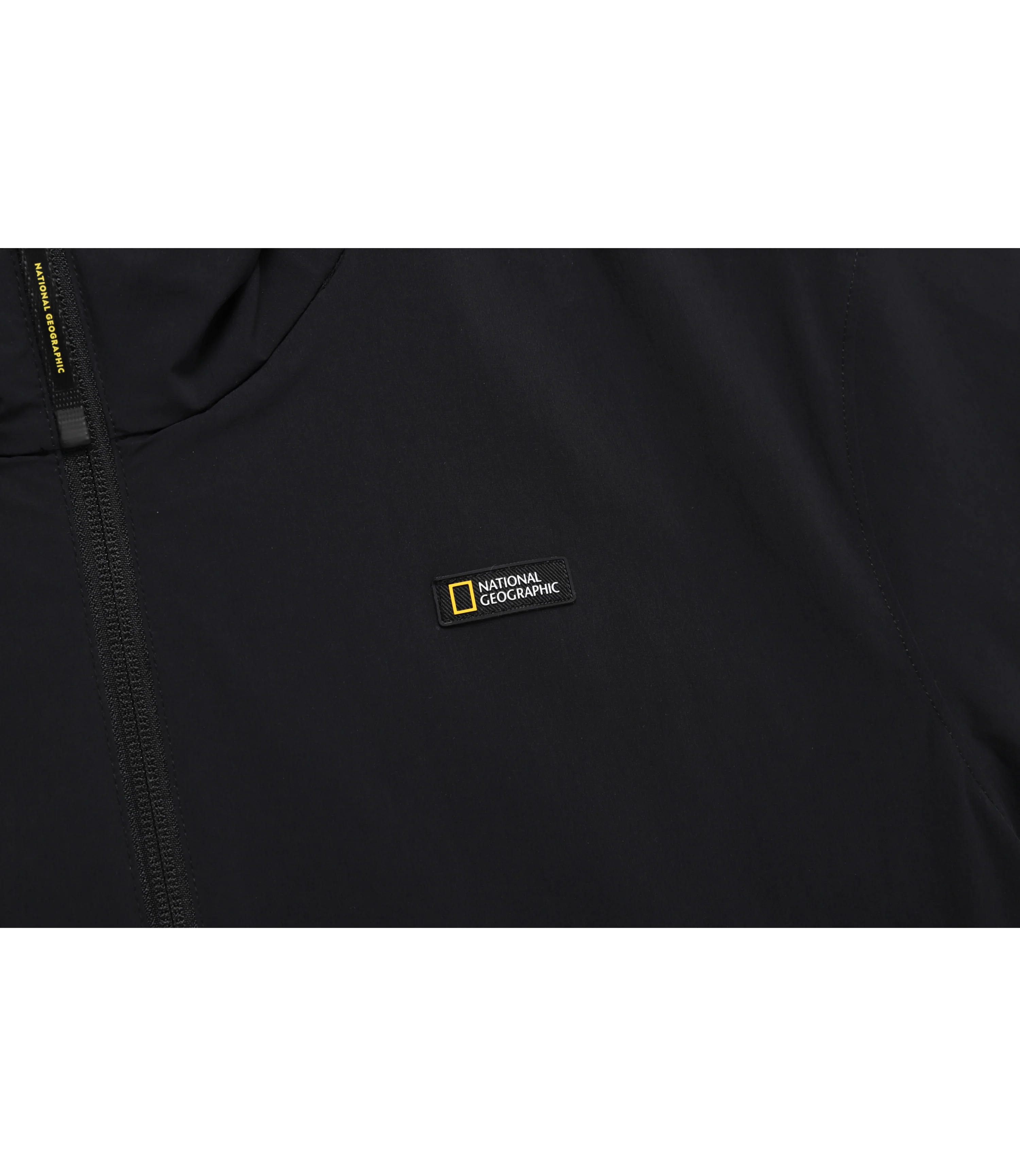Unisex ADELIE Light Woven Stretch Short Sleeve Anorak<br>CARBON BLACK - Image 5