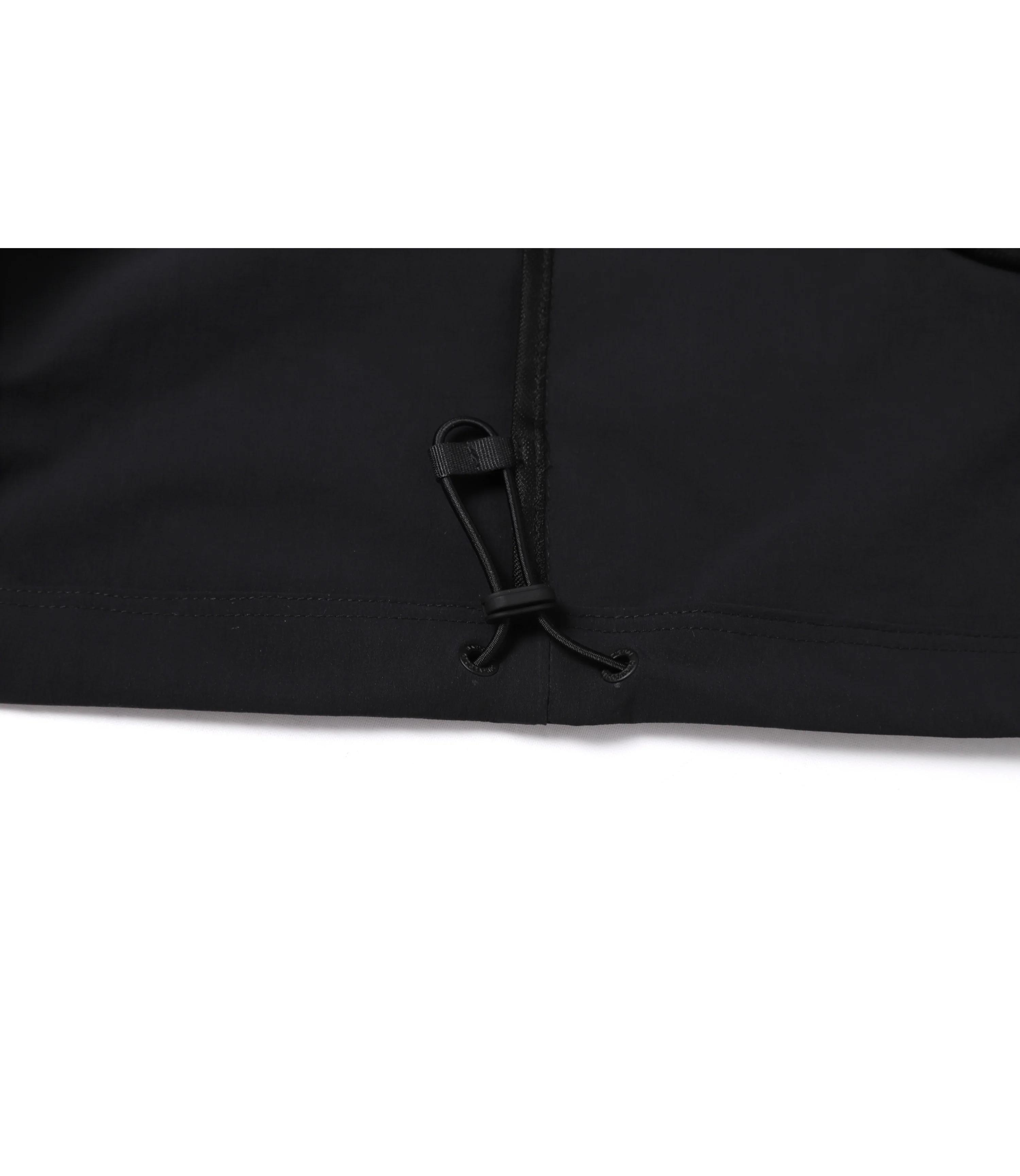 Unisex ADELIE Light Woven Stretch Short Sleeve Anorak<br>CARBON BLACK - Image 7
