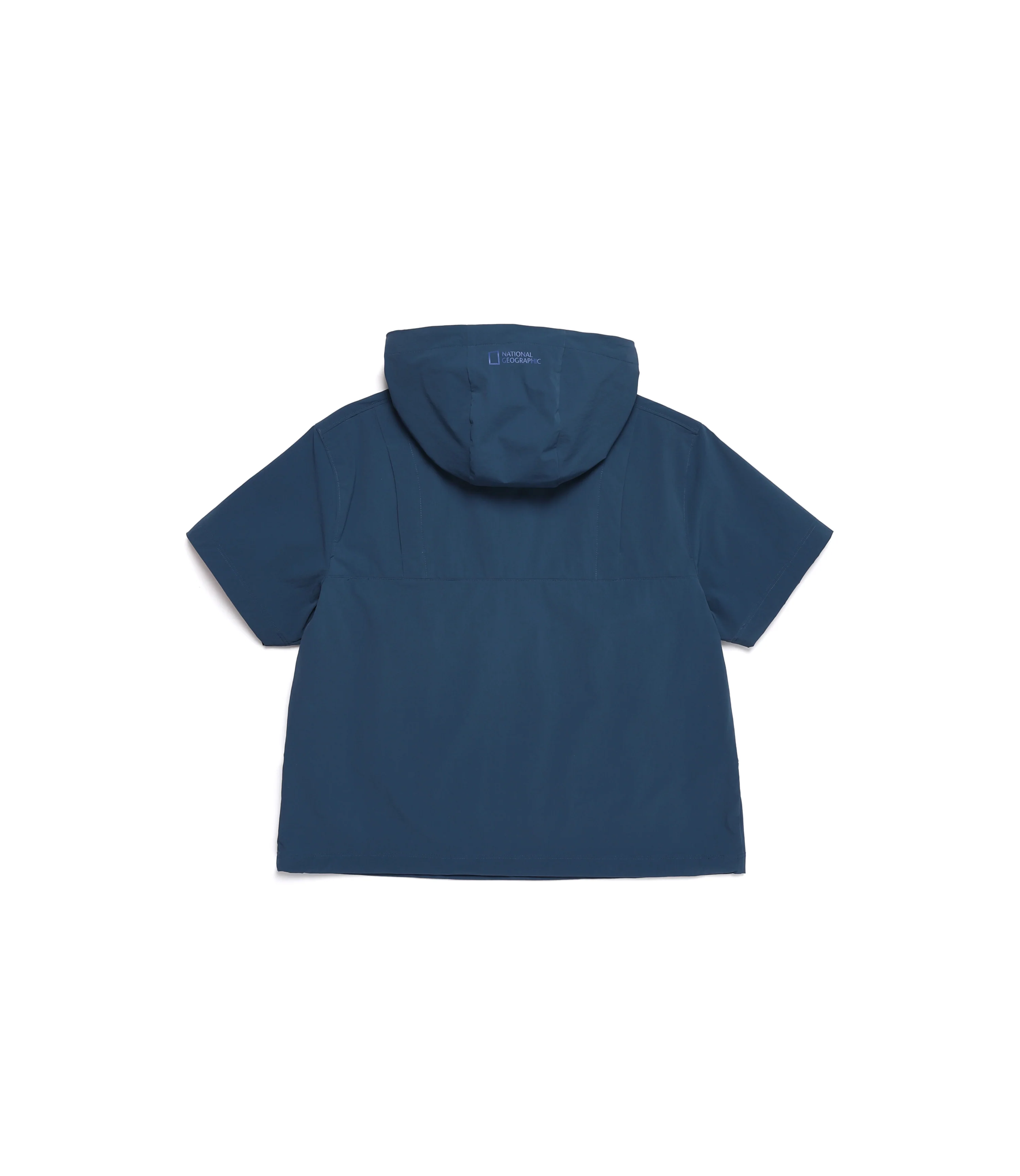 Unisex ADELIE Light Woven Stretch Short Sleeve Anorak<br>TURQUOISE - Image 3