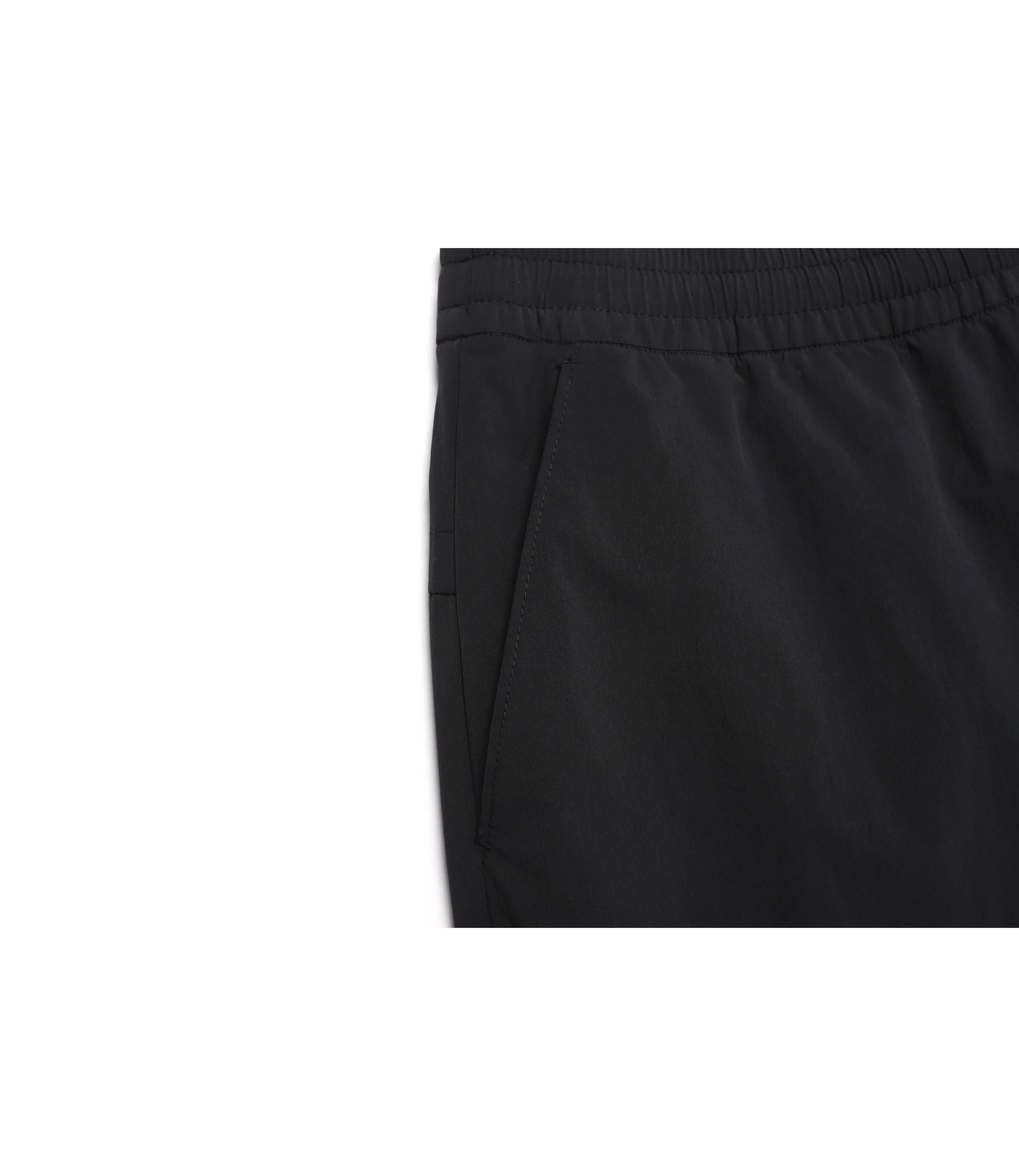 Unisex ADELIE Lightweight Woven Stretch Relaxed Fit Pants<br>CARBON BLACK - Image 5