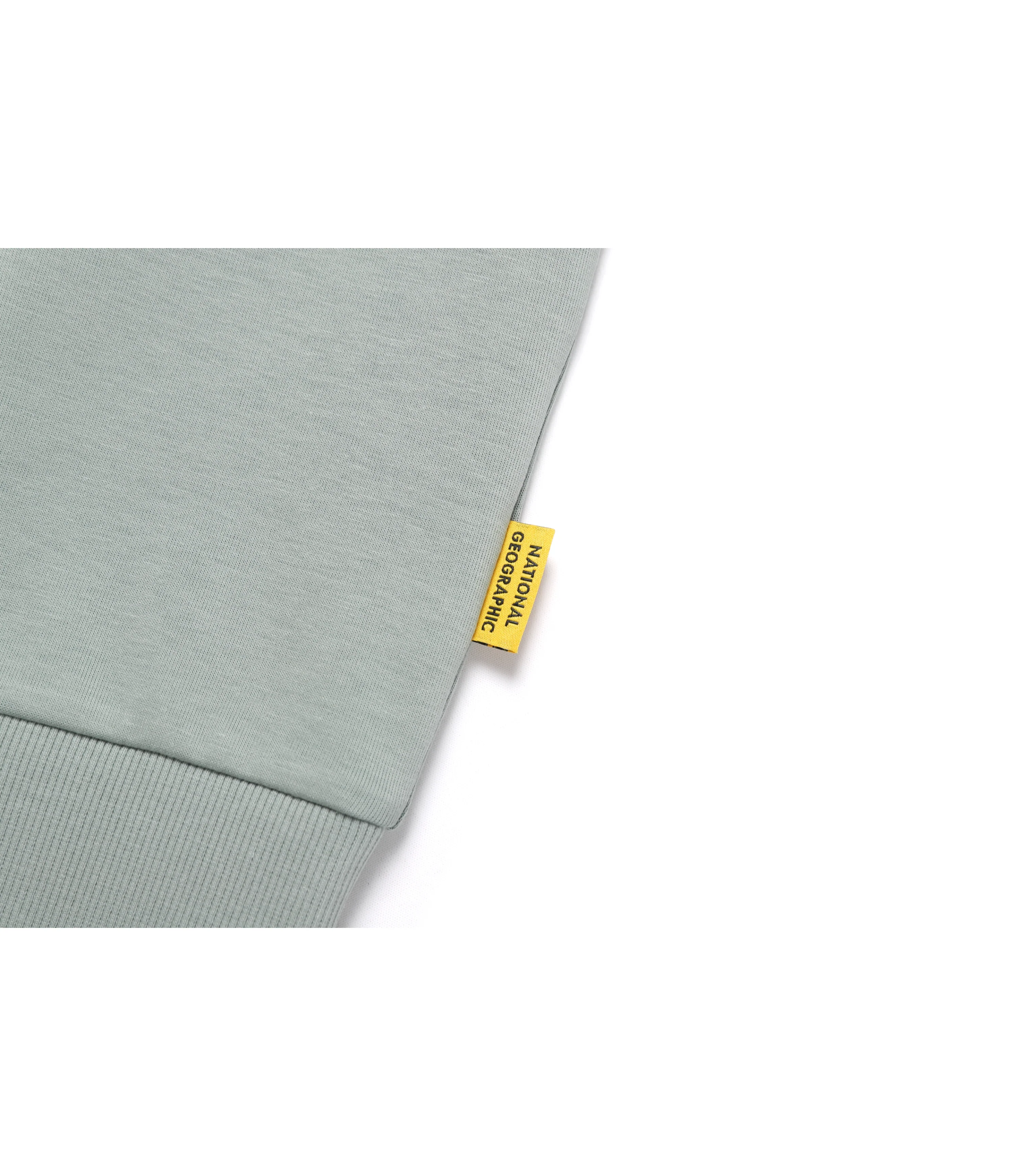Unisex Animal Wappen Semi Over Fit Sweatshirt<br>KHAKI GREEN - Image 7