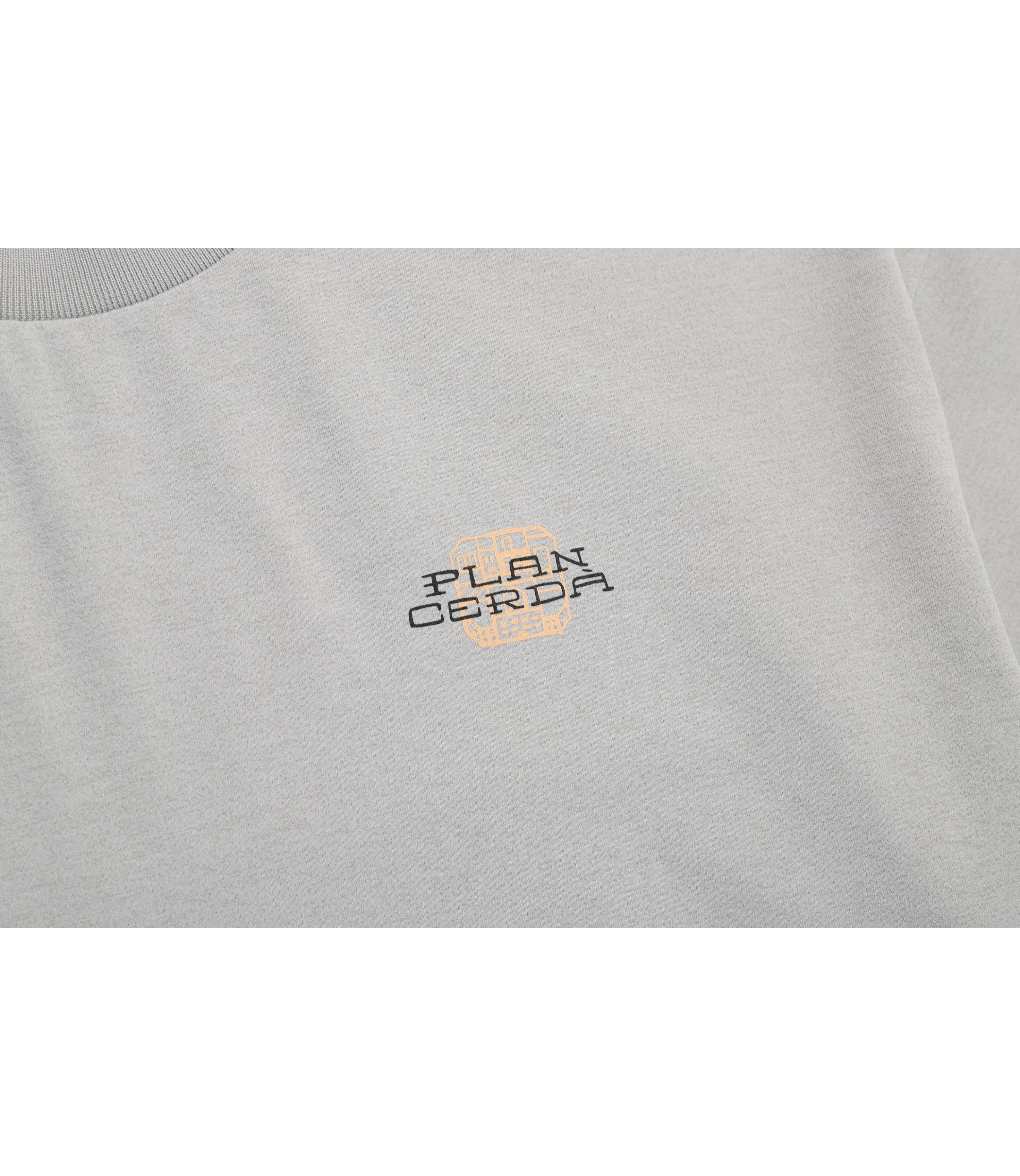 Unisex CROW Coolmax Barcelona Semi Over Fit Short Sleeve<br>AGATE GREY - Image 4