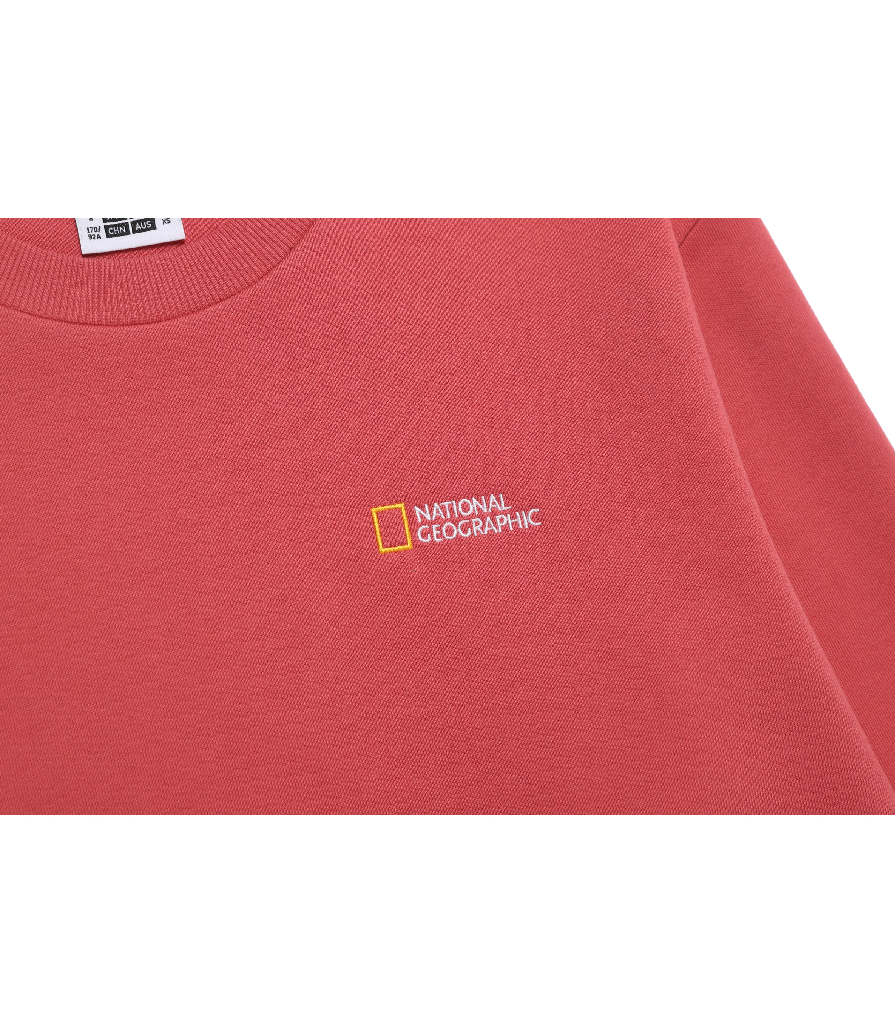Unisex FOLHAS Small Logo Sweatshirt<br>ROSE - Image 4