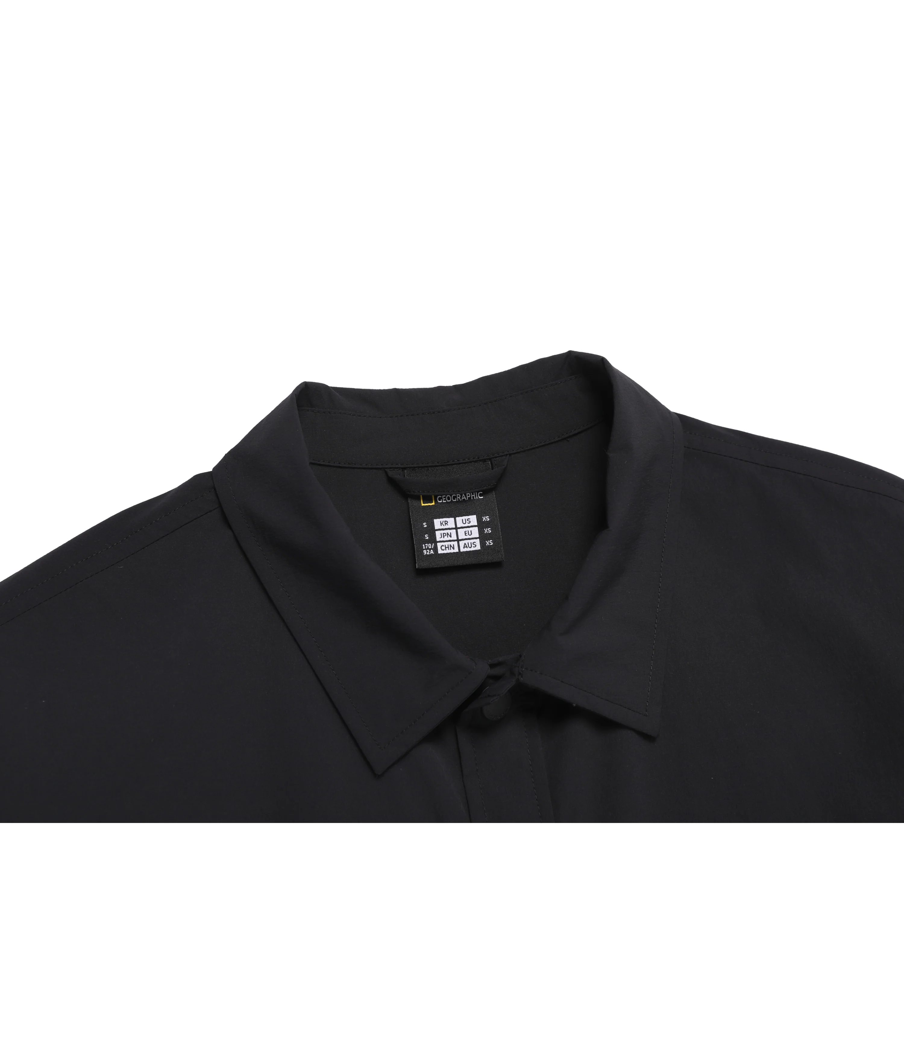 Unisex Freeze Stretch Semi-Overfit Short Sleeve Shirt<br>BLACK - Image 5