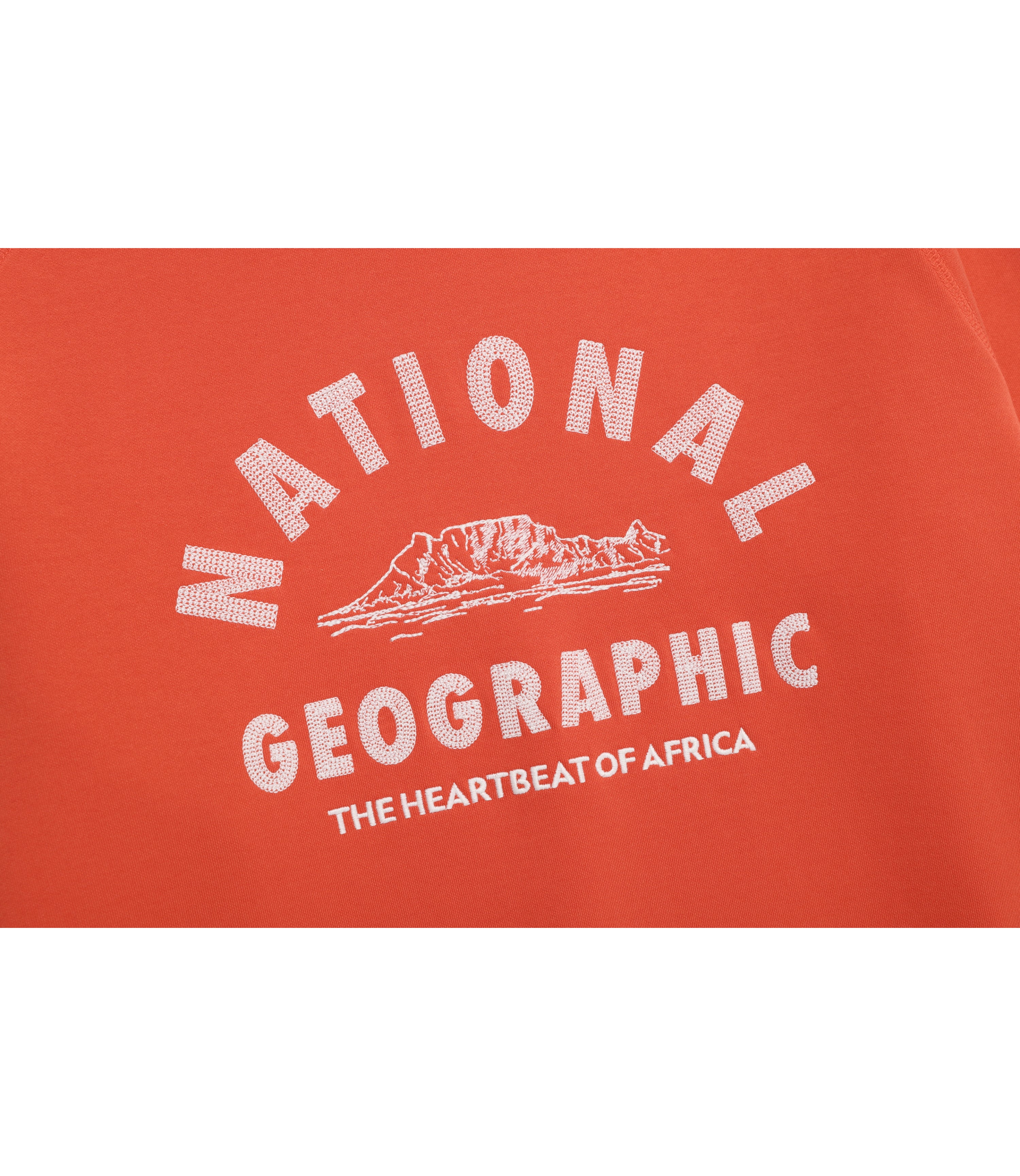 Unisex LONTRA Big Arch Logo Graphic Sweatshirt<br>L/ORANGE - Image 4