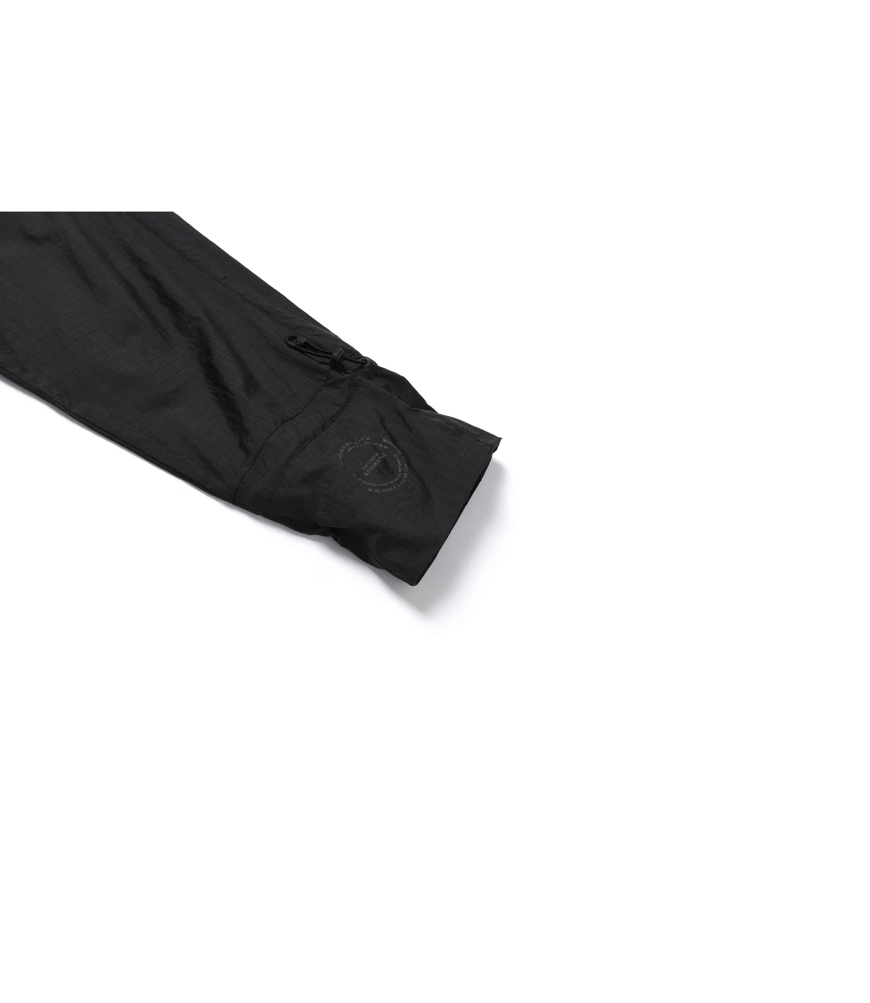 Unisex NRN Out Pocket Shirring Hoodie Anorak<br>CARBON BLACK - Image 6