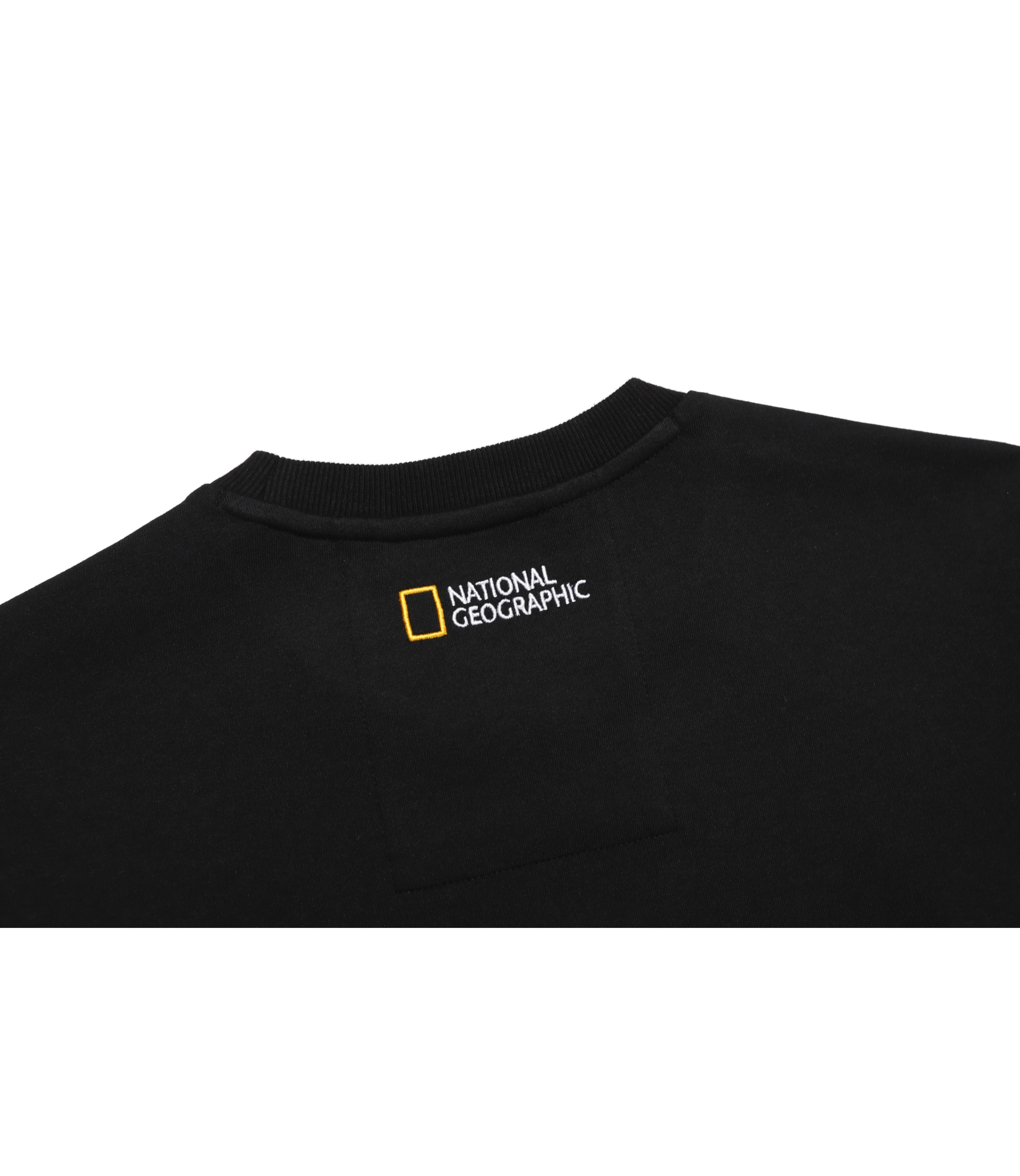 Unisex NRN Sleeve Pocket Semi-Over Fit Sweatshirt<br>CARBON BLACK - Image 5