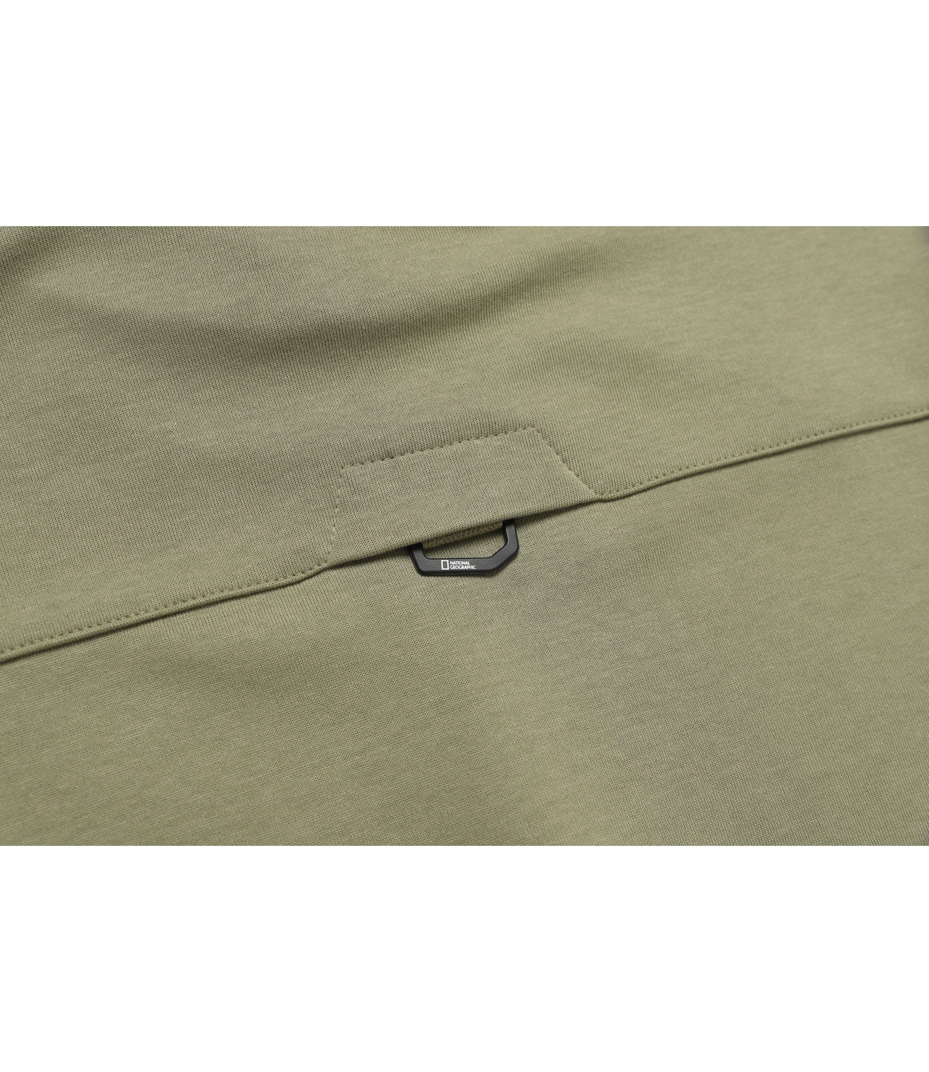 Unisex NRN Woven Matched Out-Pocket Hoodie<br>LICHEN KHAKI - Image 8