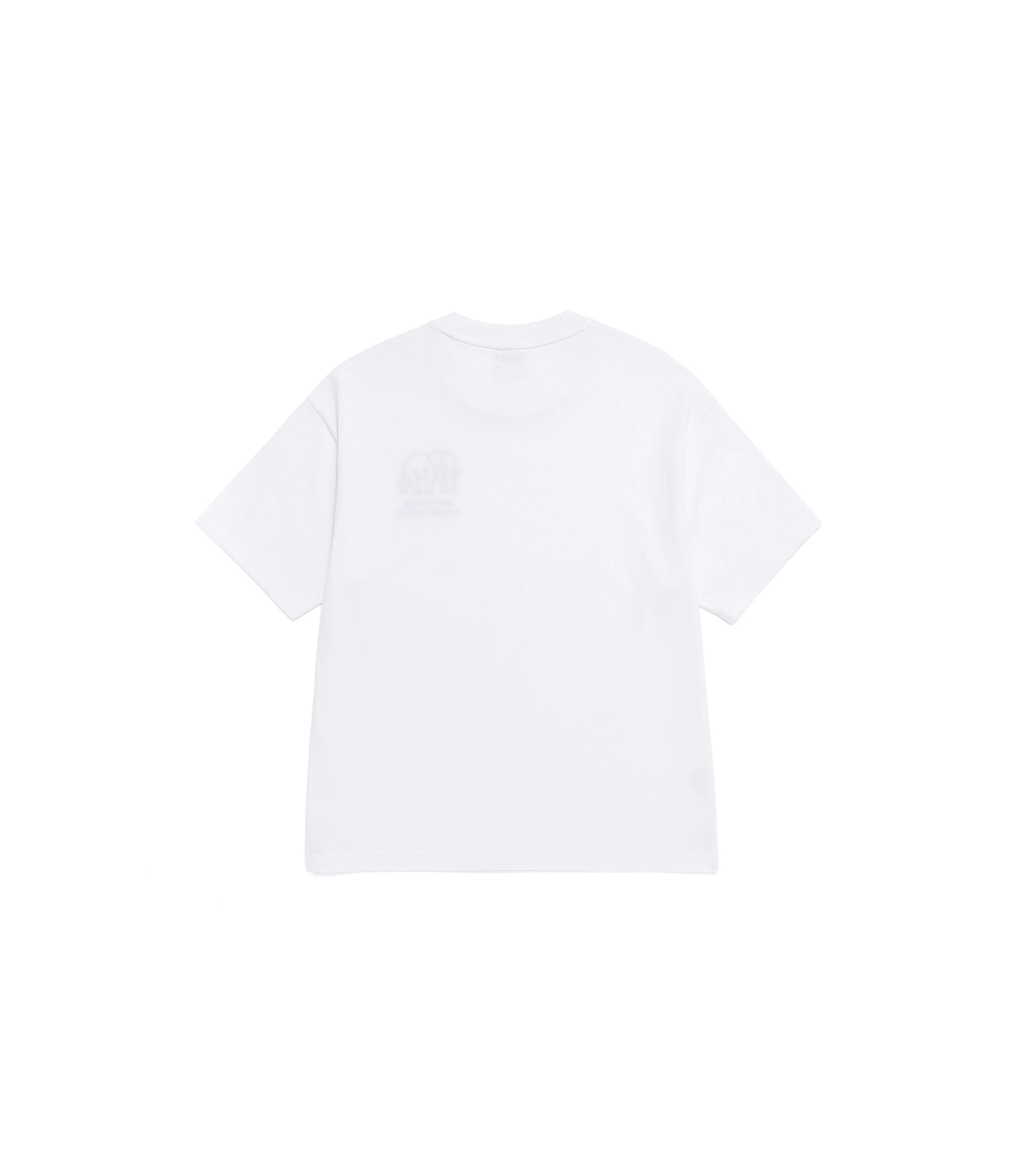 Unisex RATEL Regen Animal Silhouette Graphic Short Sleeve Tee<br>WHITE - Image 4