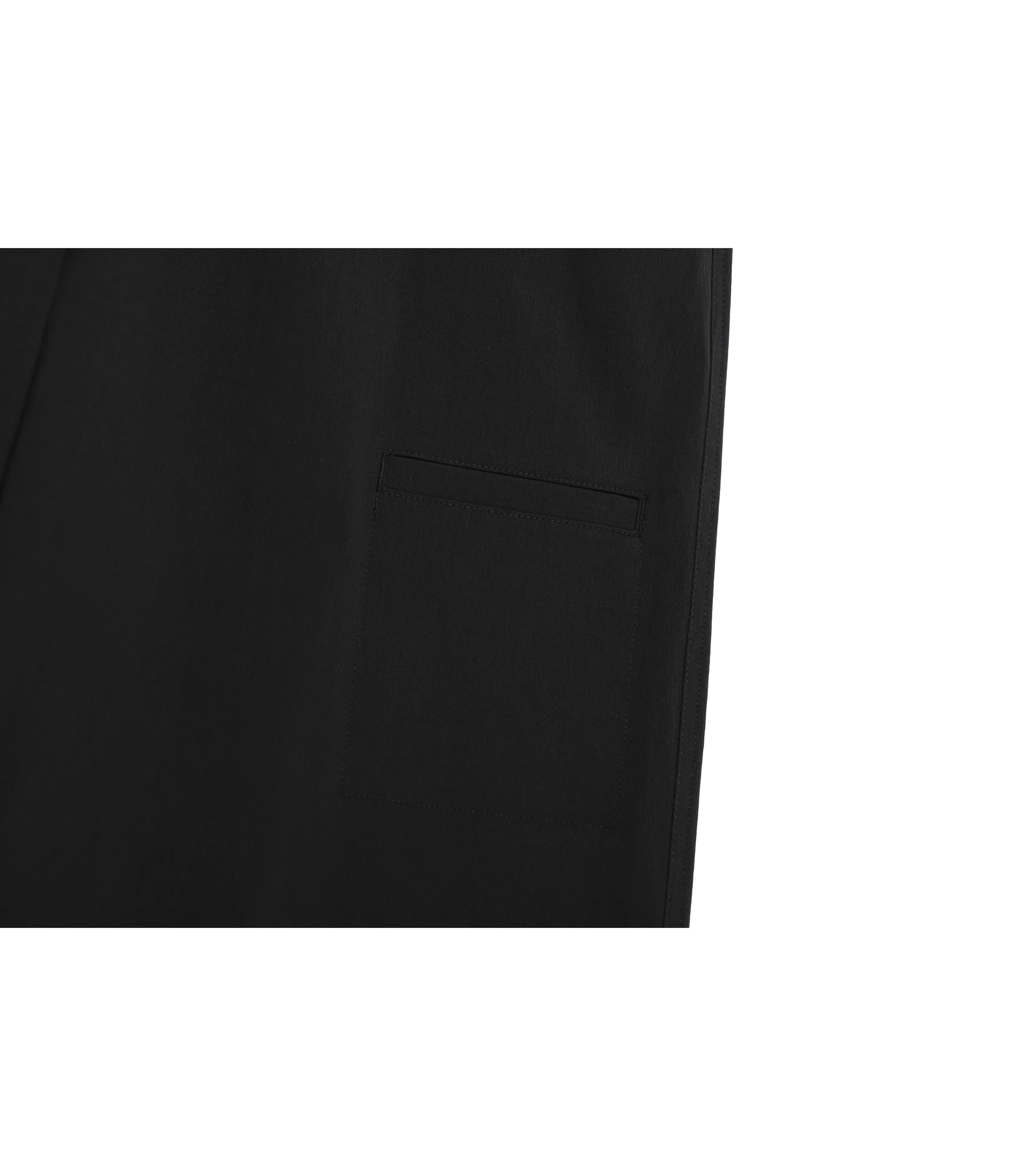 Unisex Semi-Loose Straight Pants<br>BLACK - Image 6