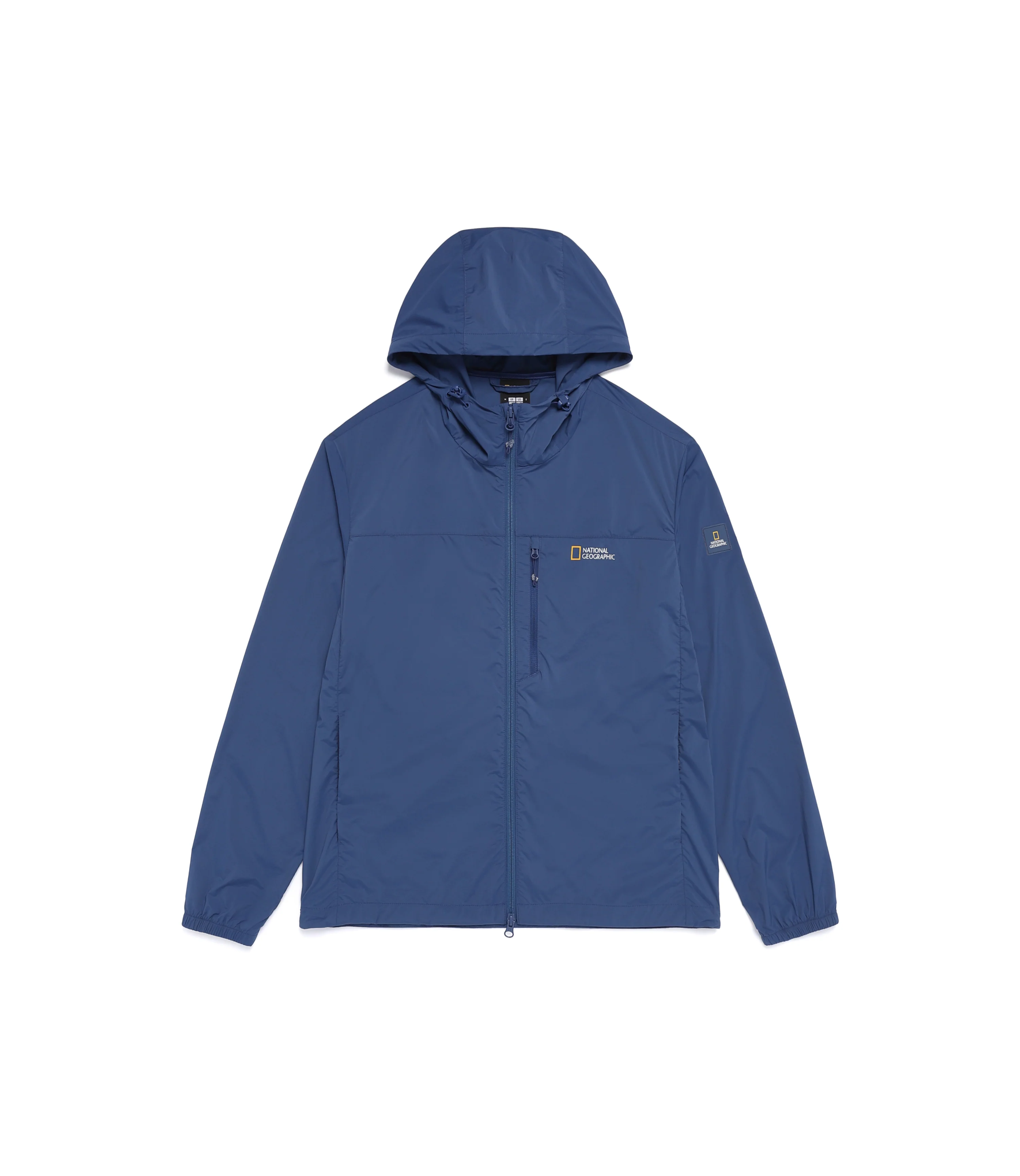 Unisex WALLACE Full Zip-Up Hooded Wind Breaker<br>DARK BLUE