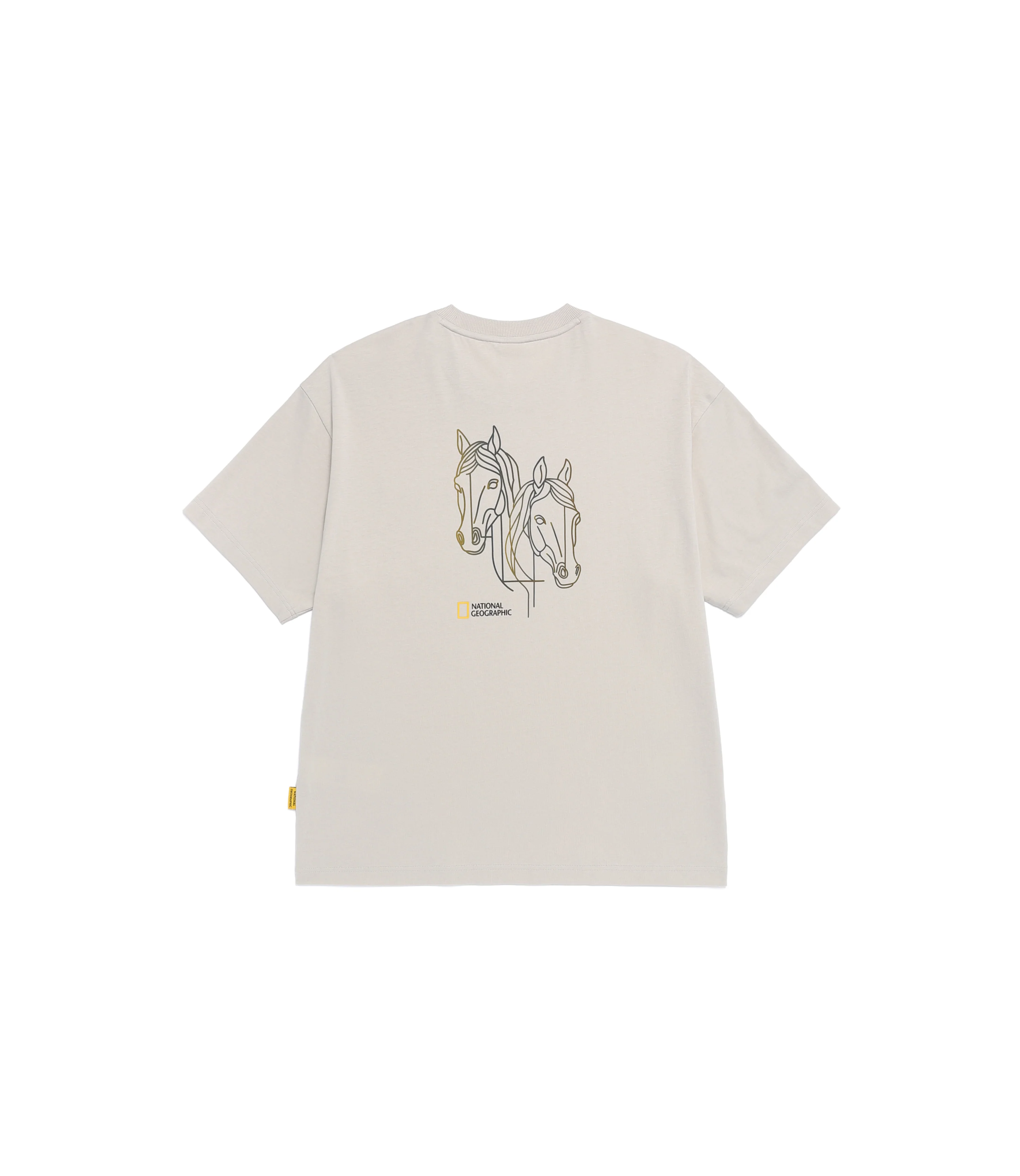 Unisex Year Of The Horse Graphic Pocket Tee<br>L/GREY - Image 4