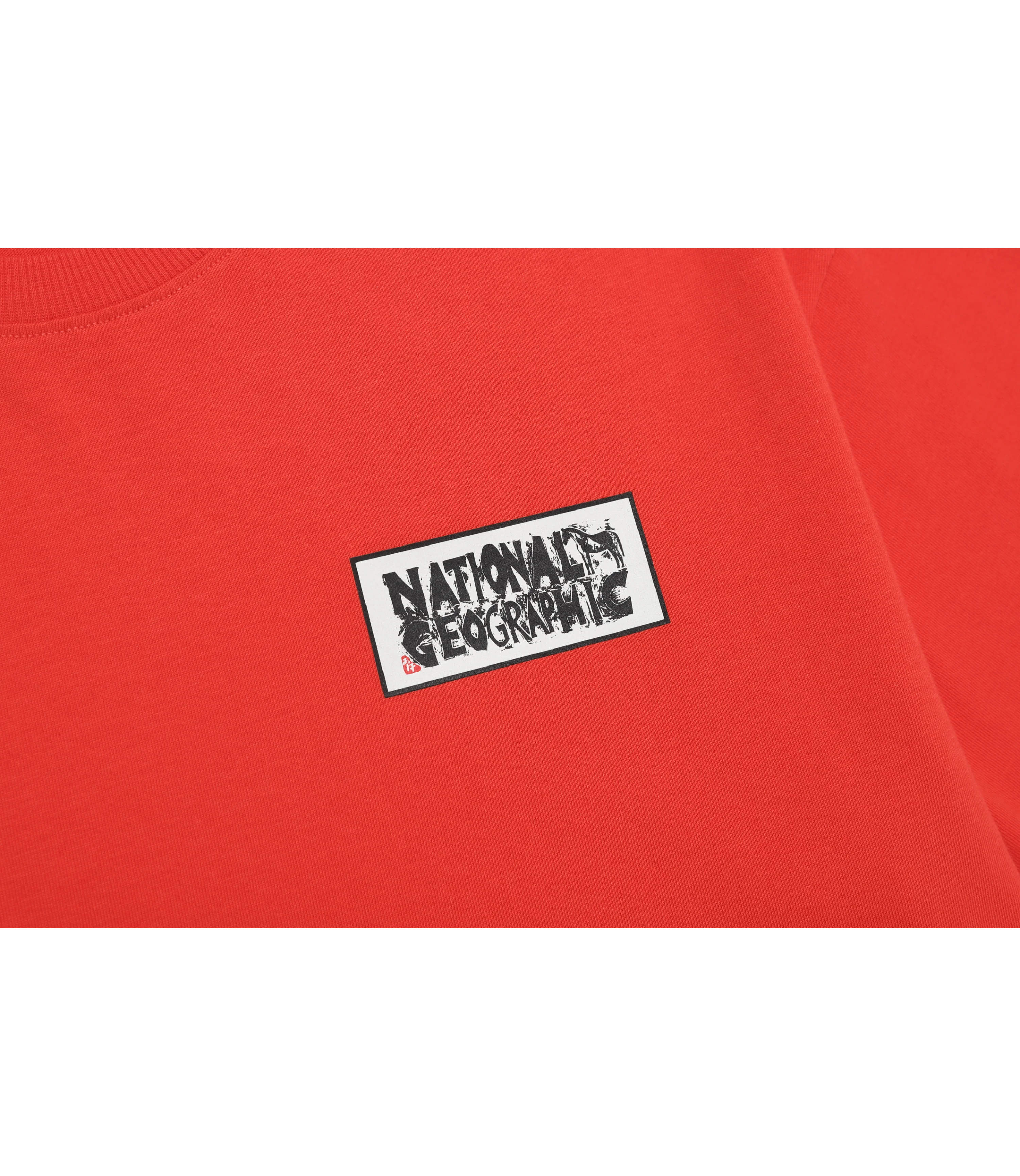 Unisex Year Of The Horse Graphic Small Logo Tee<br>RED - Image 5