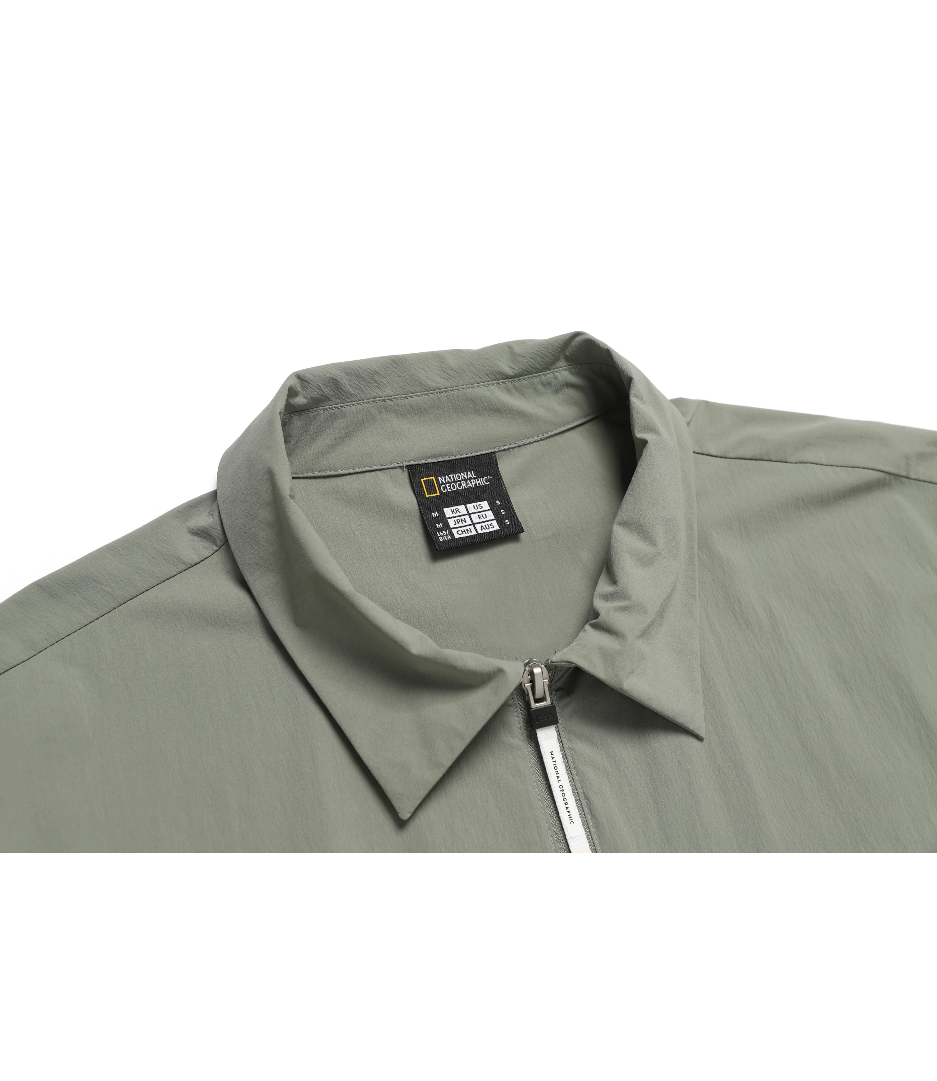 Women's ADELIE Lightweight Woven Stretch Collar Dress<br>LICHEN KHAKI - Image 6