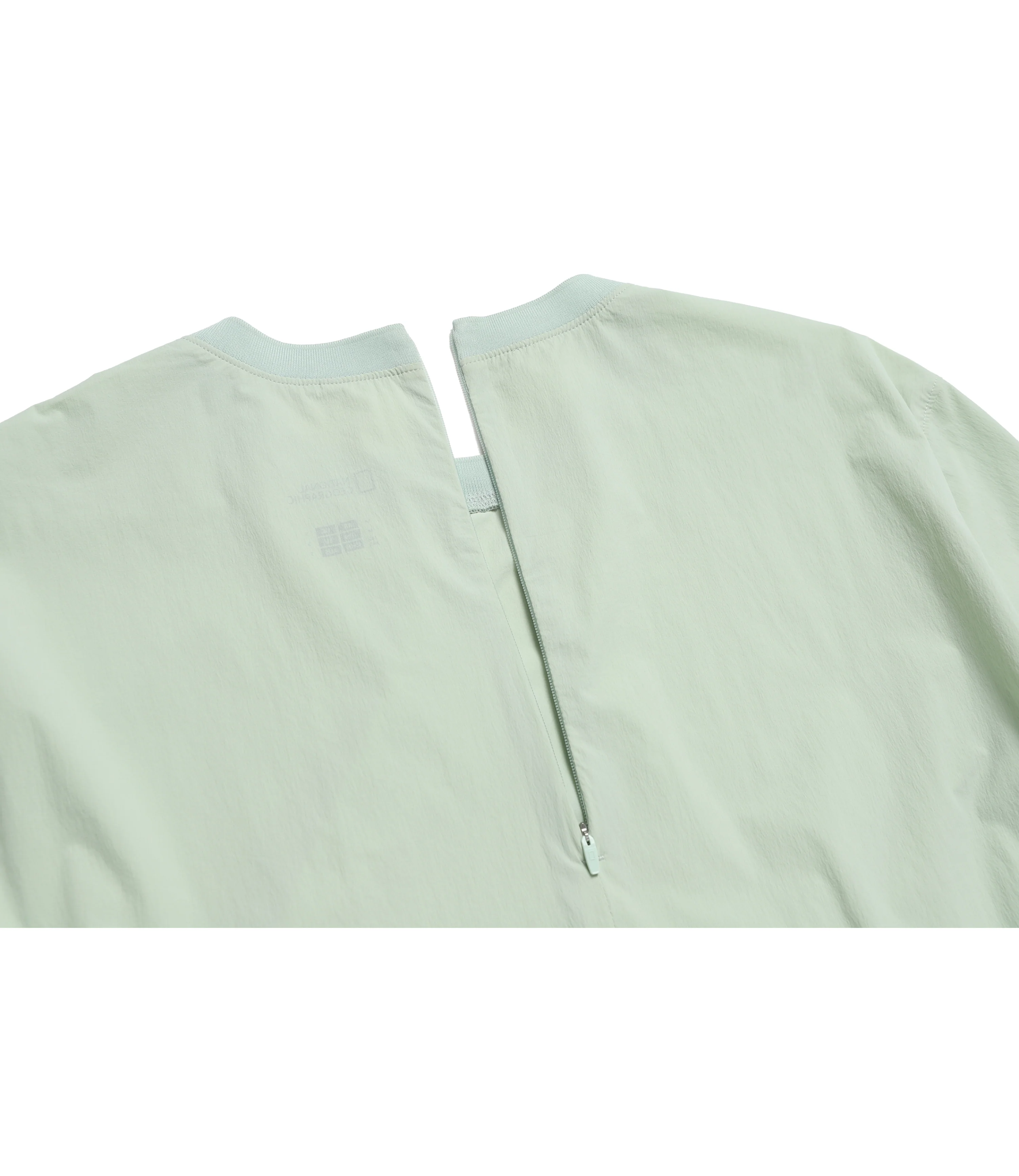 Women's ADELIE Lightweight Woven Stretch Round Neck Dress<br>LIGHT JADE - Image 7