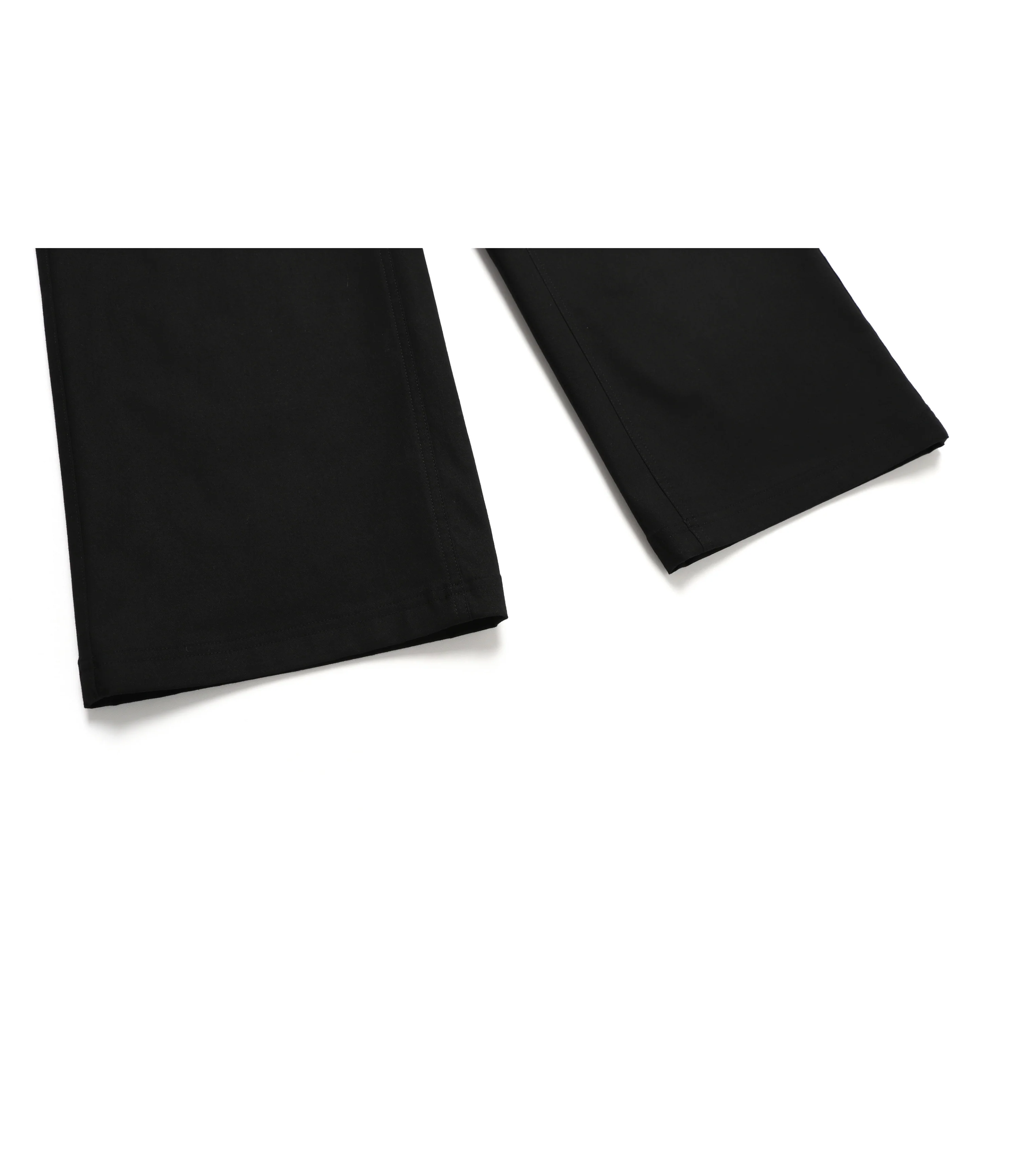 Women's Cotton Twill Wide Pants<br>CARBON BLACK - Image 5