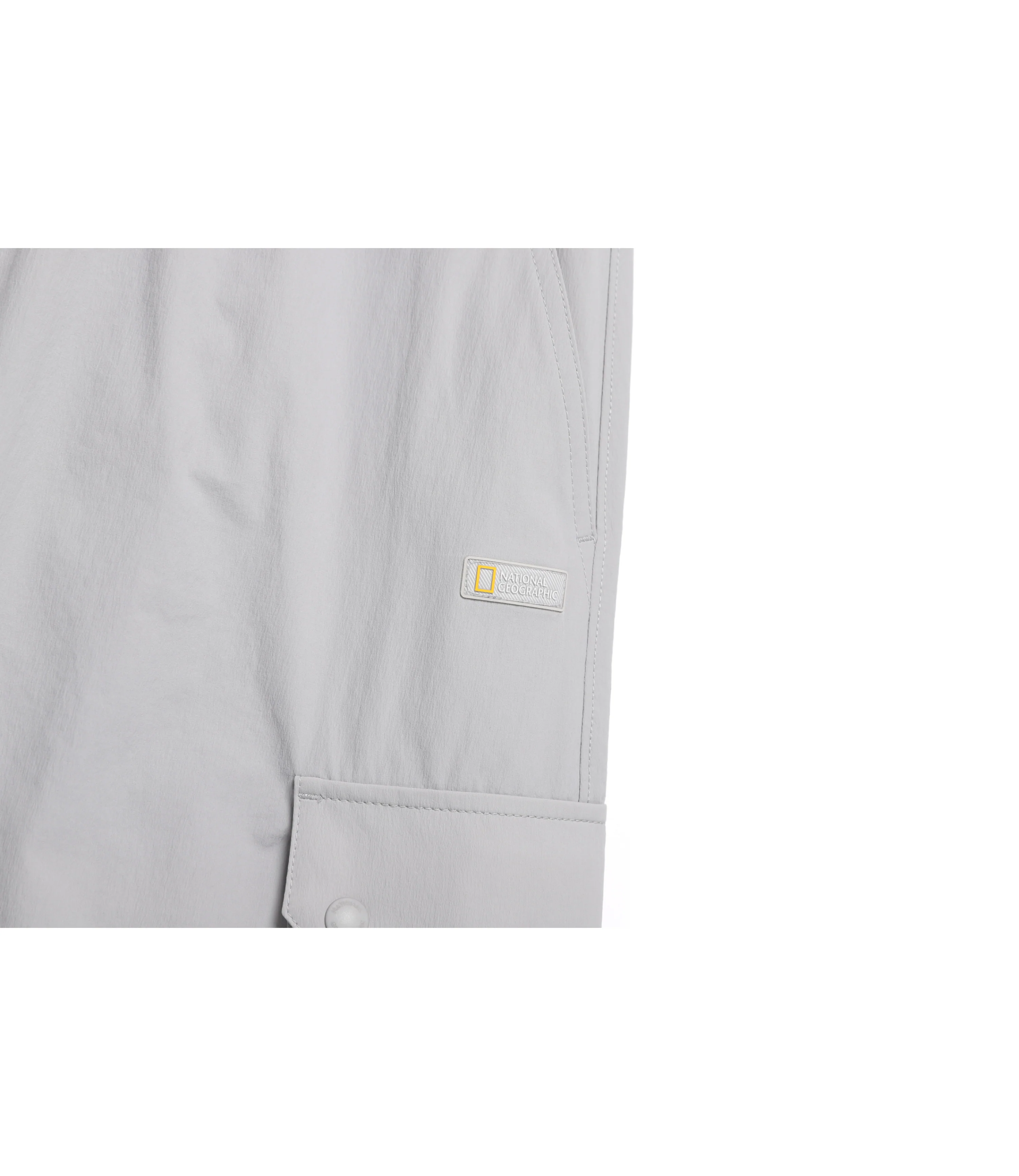 Women's ADELIE Light Woven Stretch Cargo Skirt<br>SILVER GREY - Image 6