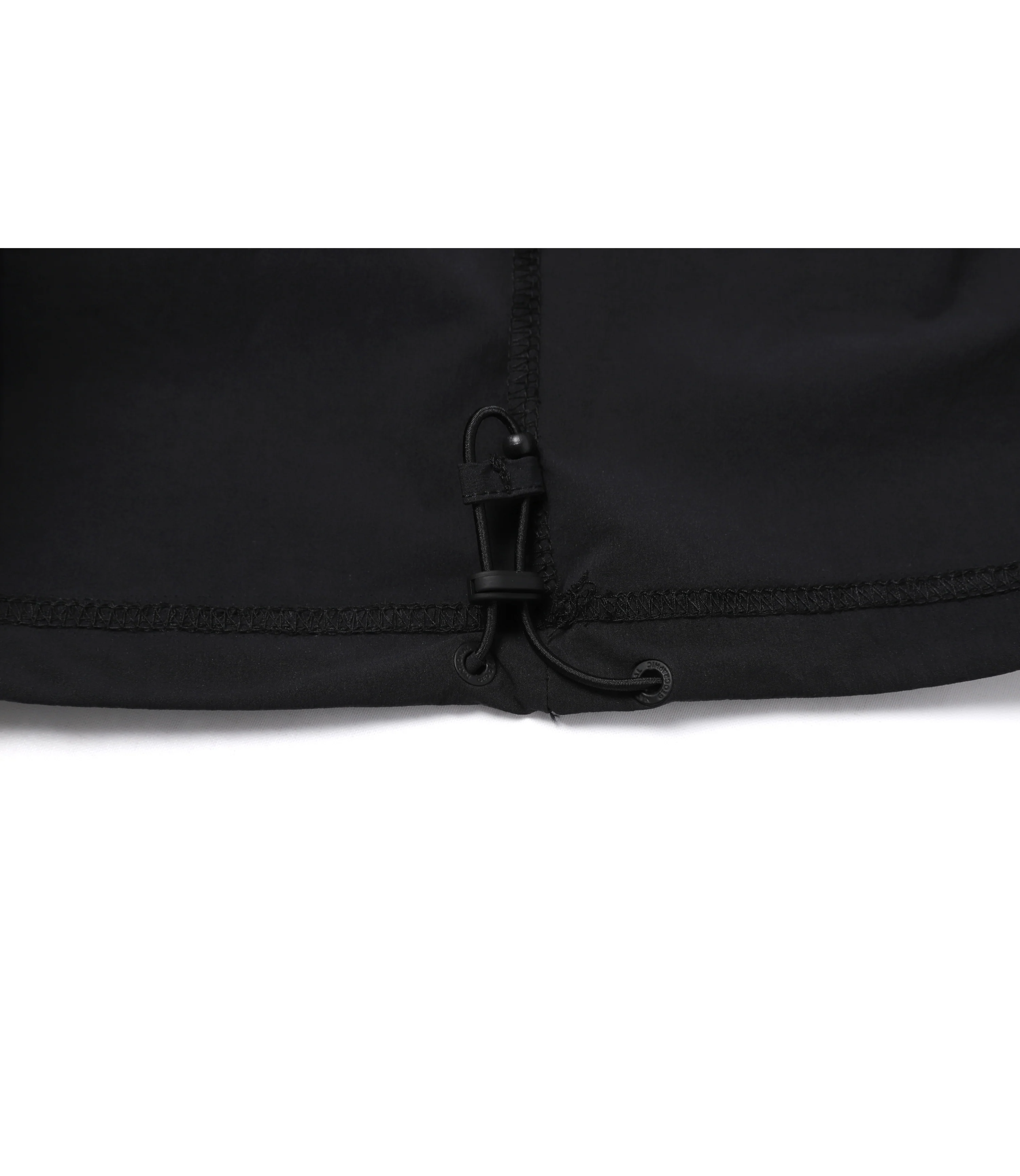 Women's ADELIE Light Woven Stretch Collar Tee<br>CARBON BLACK - Image 6