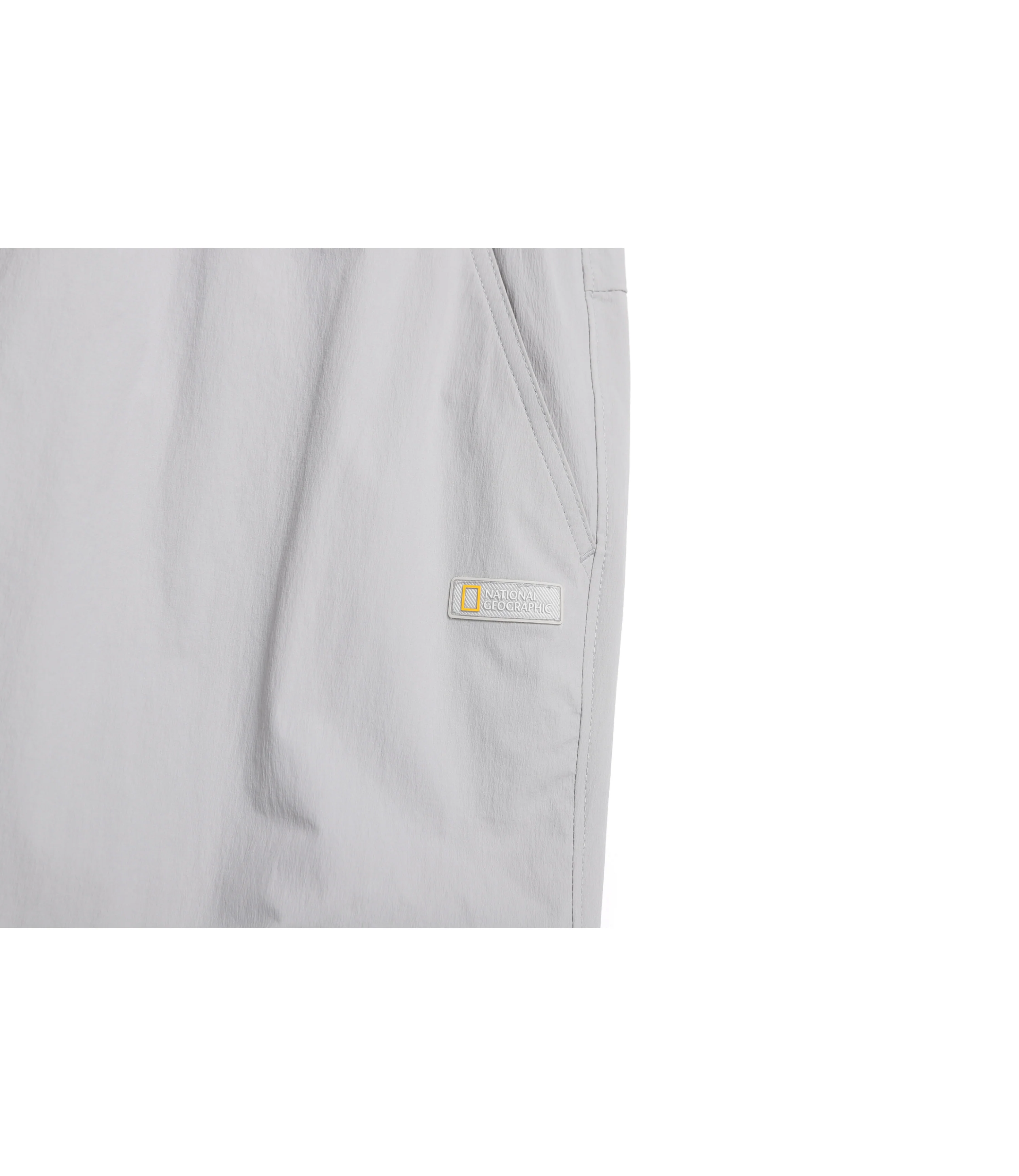Women's ADELIE Light Woven Stretch Straight Pants<br>SILVER GREY - Image 5