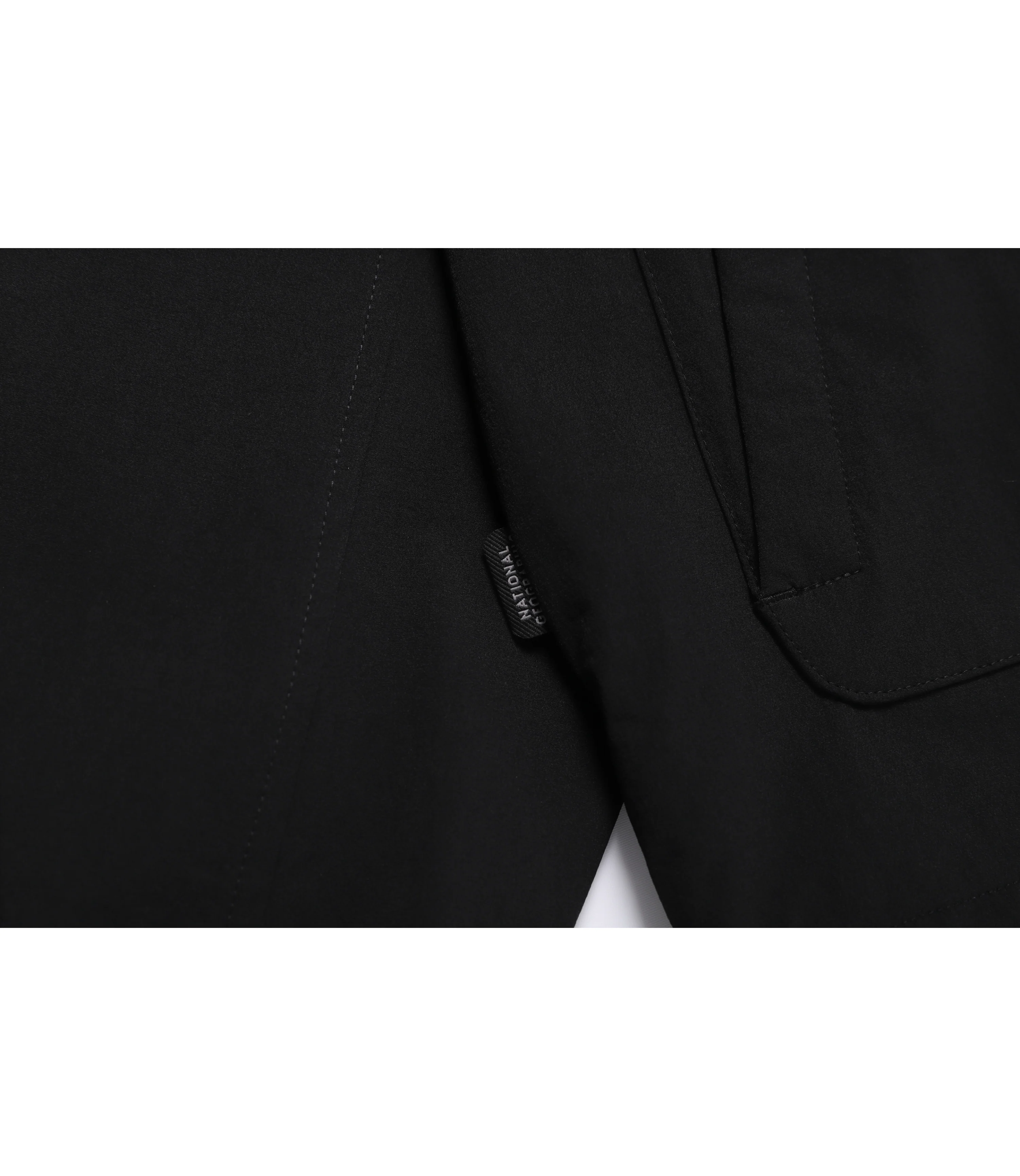 Women's ARCHELON Woven Stretch Training Zip-Up Hoodie<br>BLACK - Image 5