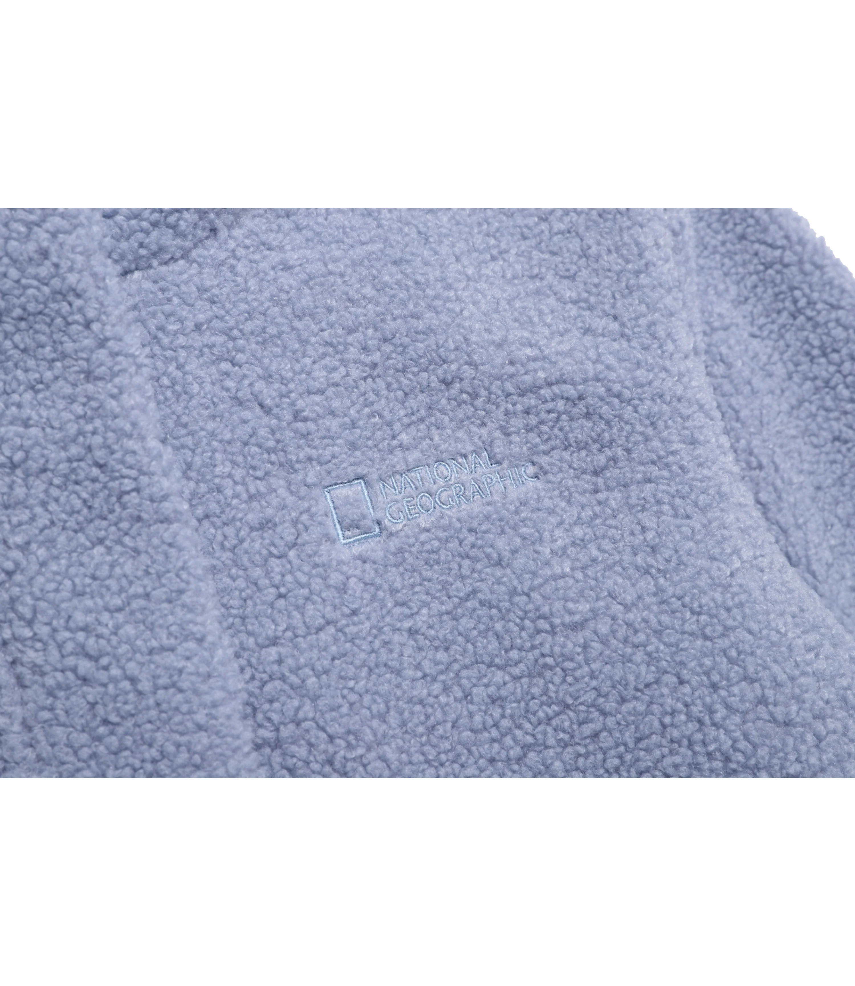 Women's Fleece Hooded Jumper<br>L/BLUE - Image 4