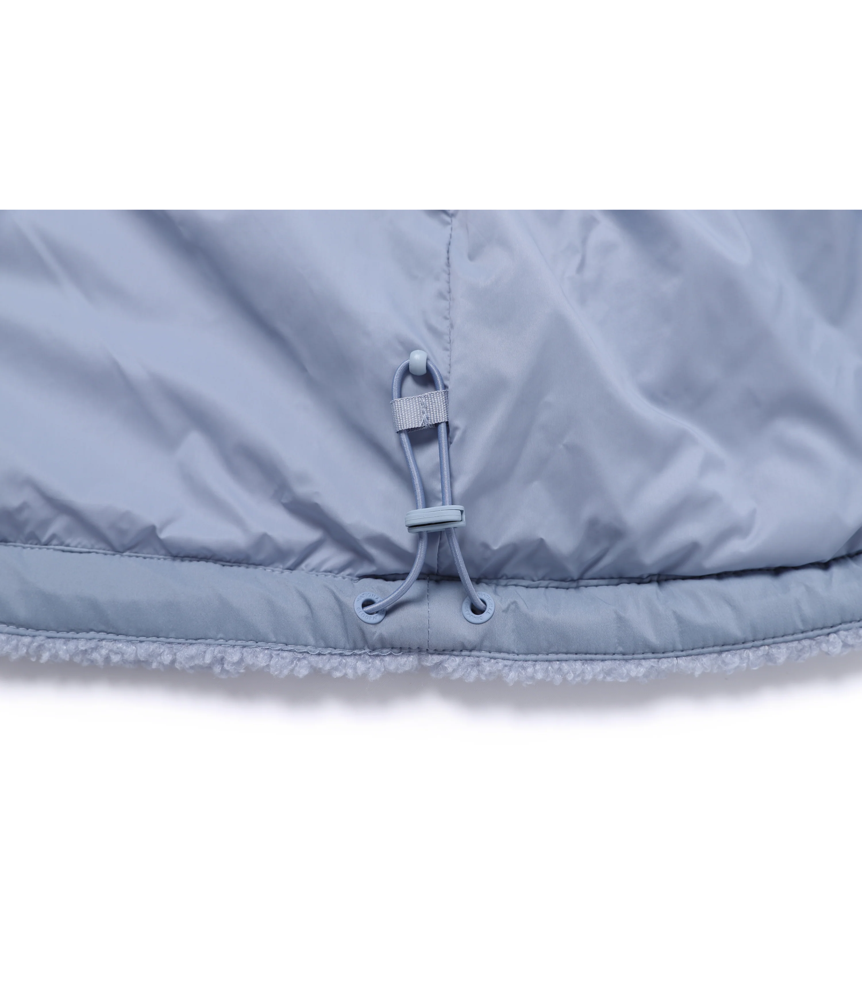 Women's Fleece Hooded Jumper<br>L/BLUE - Image 8