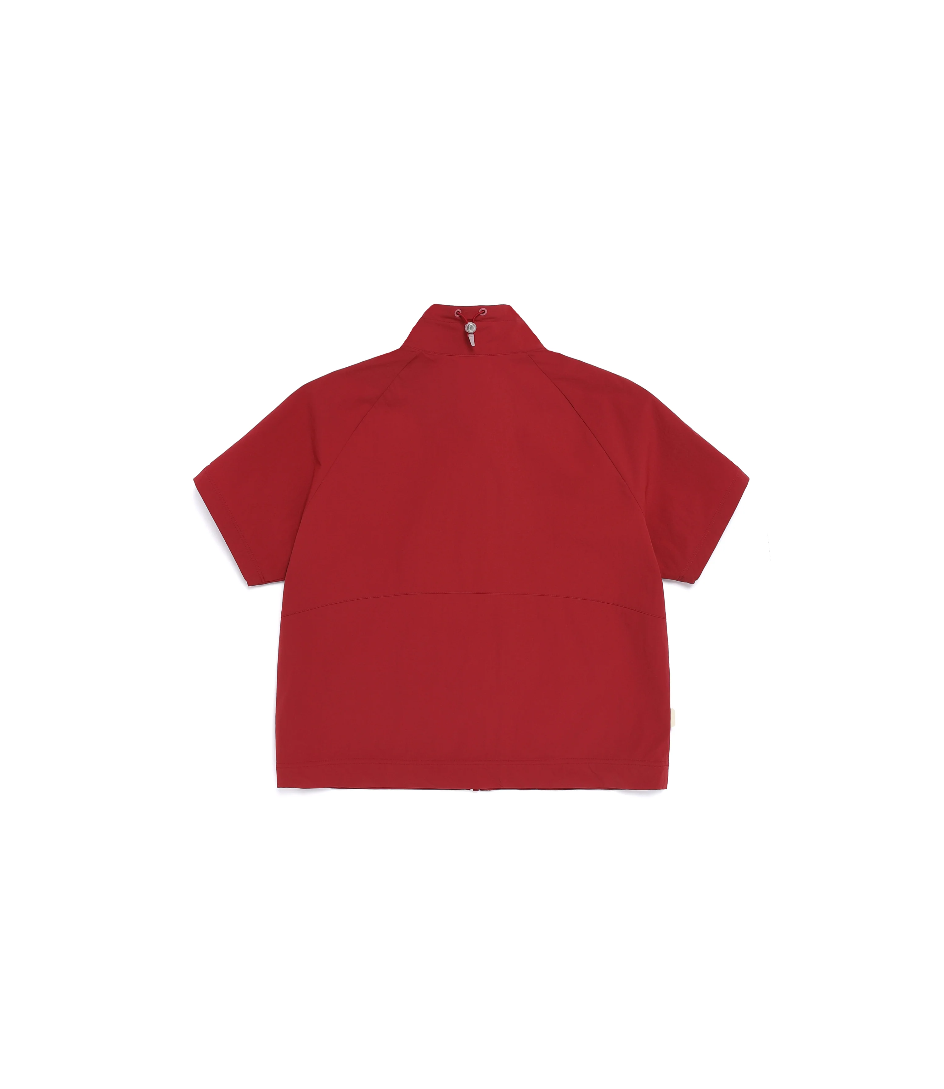 Women's Freeze Stretch Stand Neck Short Sleeve Full Zip-Up<br>DEEP ROSE - Image 2