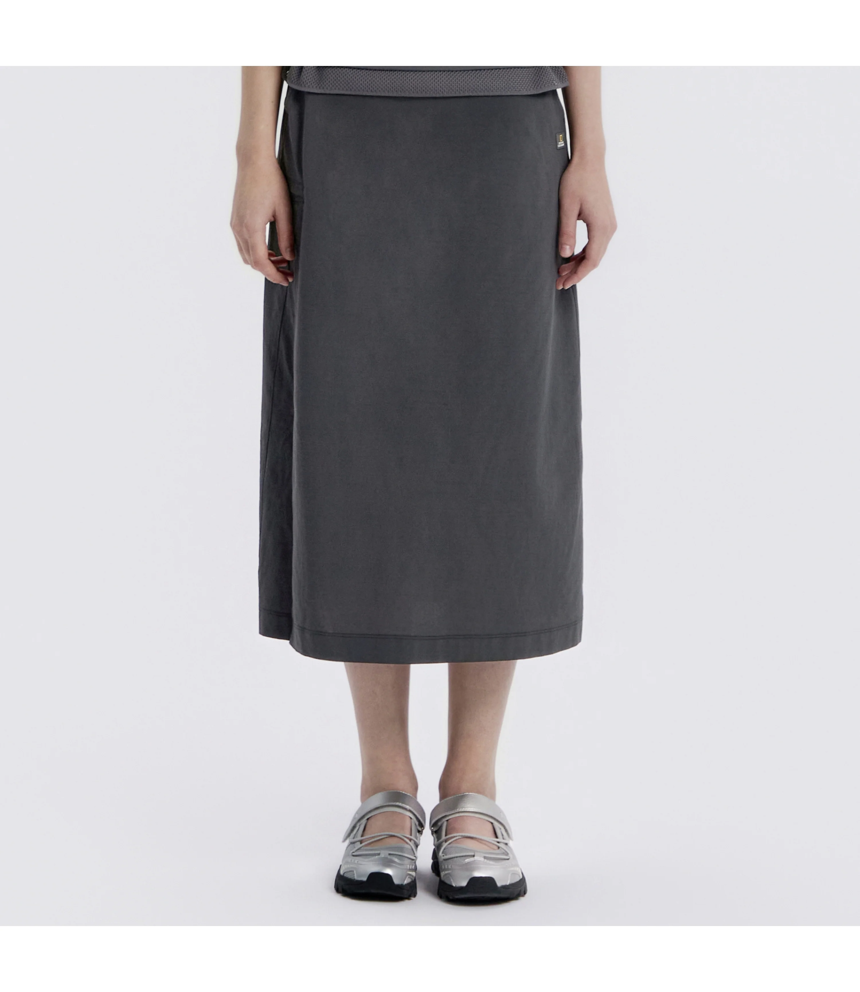 Women's Frozen Air H-Line Pocket Skirt<br>GREY