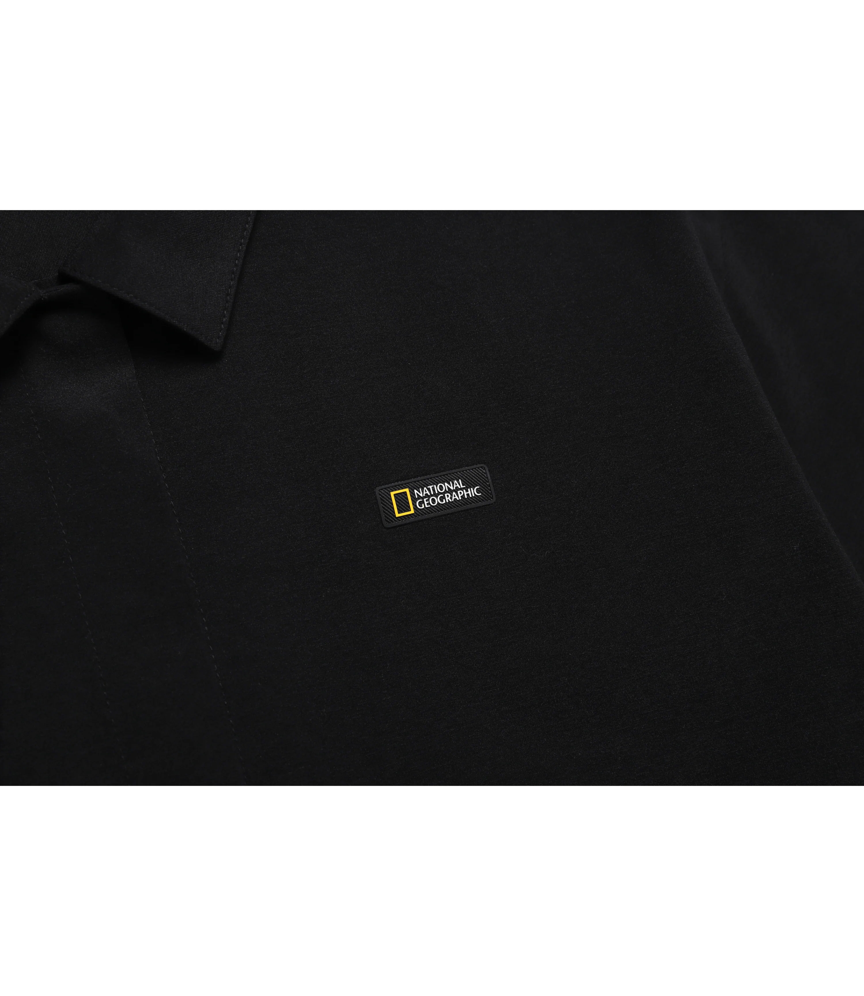 Women's Frozen Air Semi Crop Short Sleeve Shirt<br>CARBON BLACK - Image 3