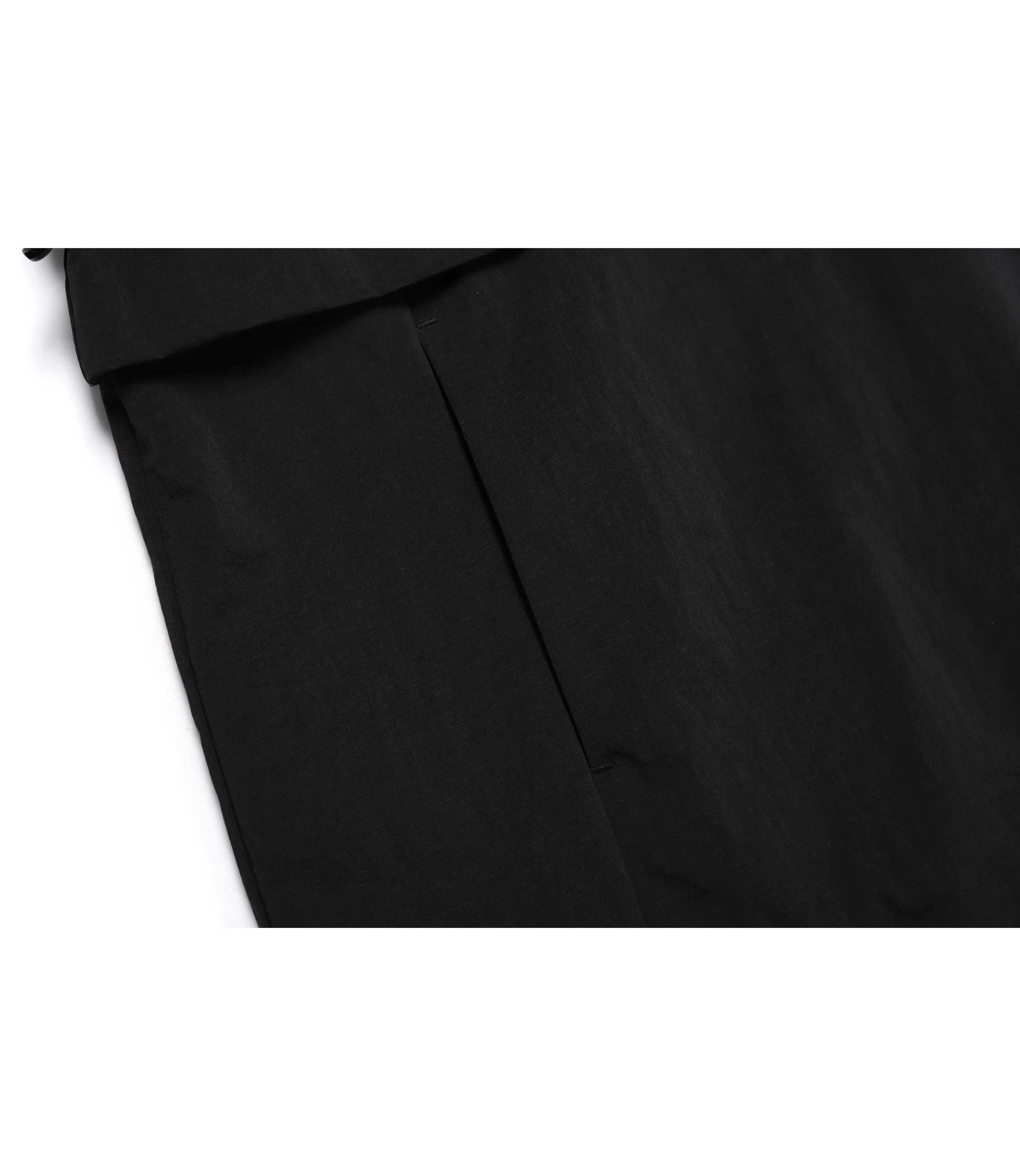 Women's Hybrid Short Sleeve Dress<br>CARBON BLACK - Image 6