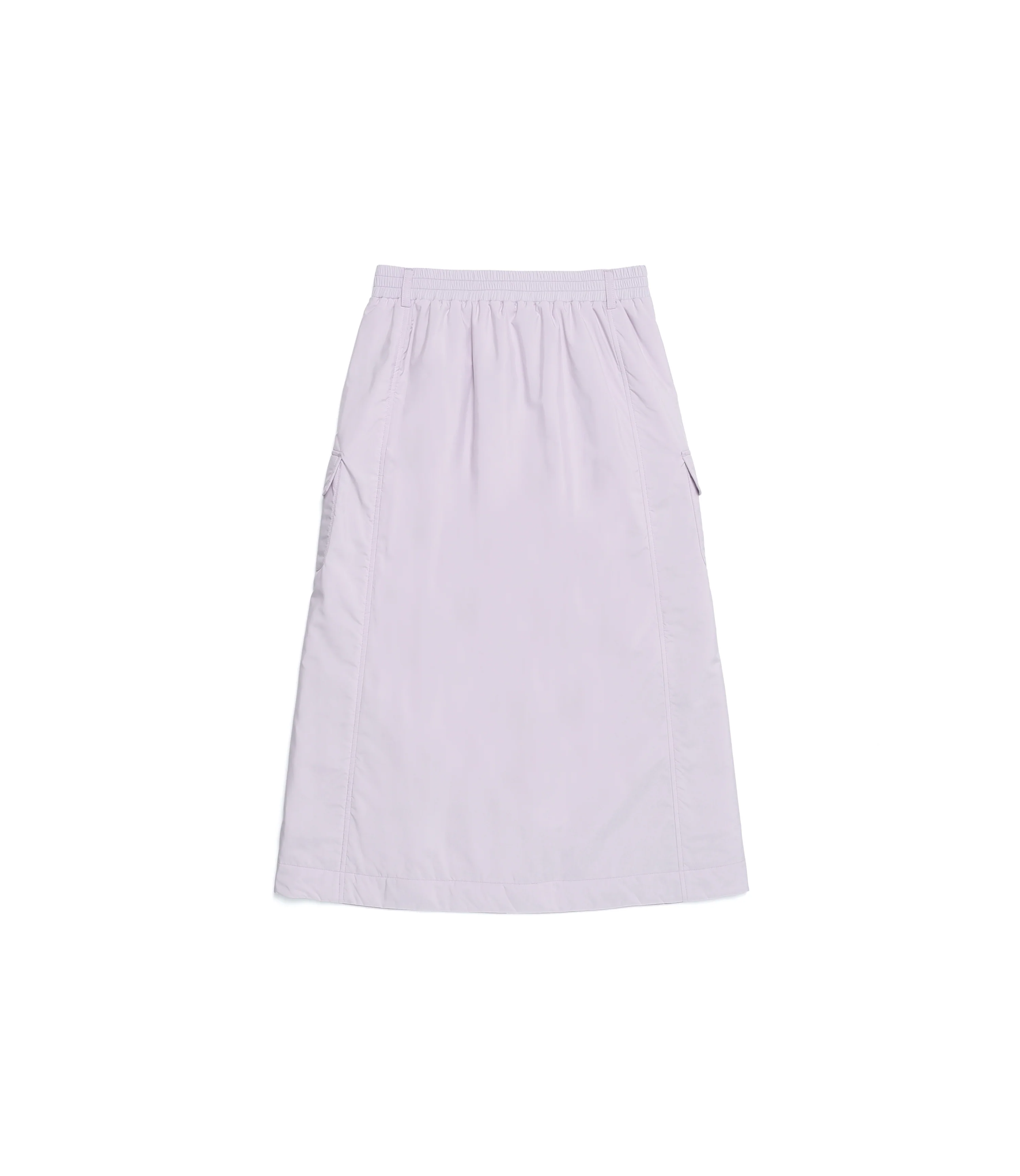 Women's PO'O-ULI Non-Quilted Long Skirt<br>LAVENDER - Image 2