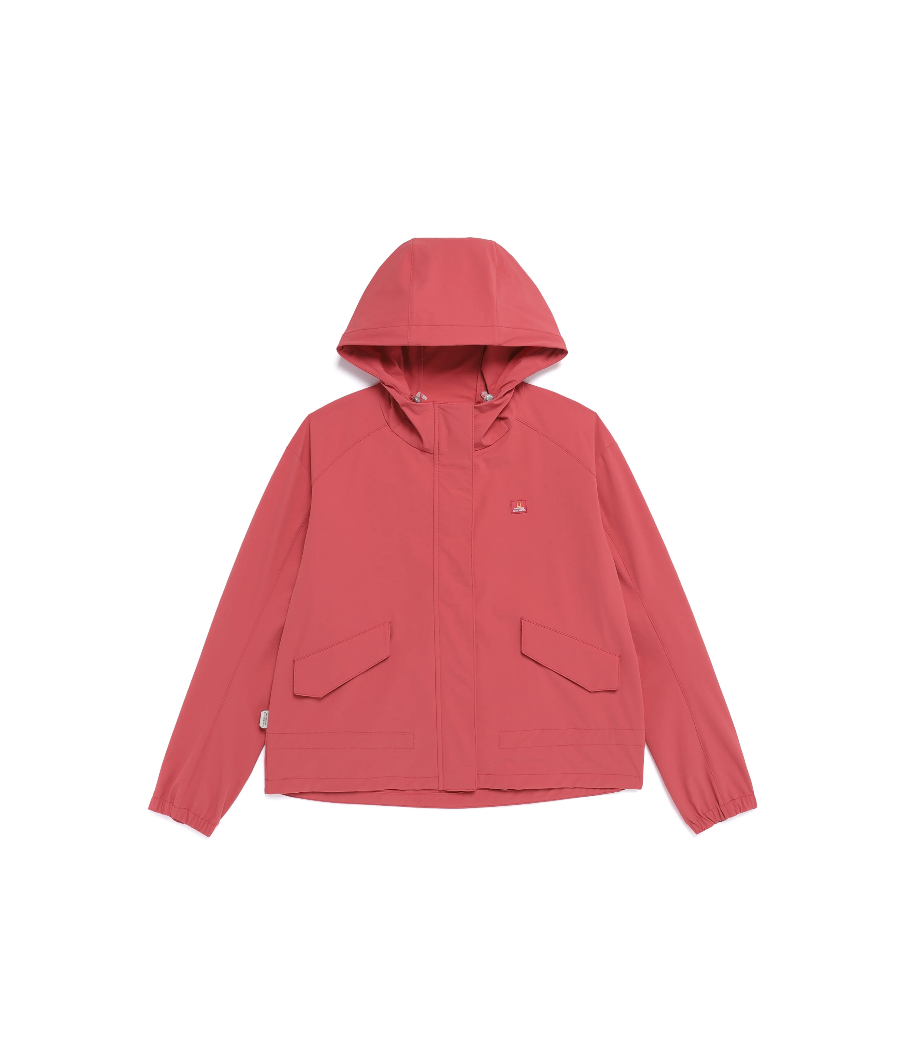 Women's RIO Stretch Semi-Over Fit Full Zip-Up Hoodie<br>ROSE